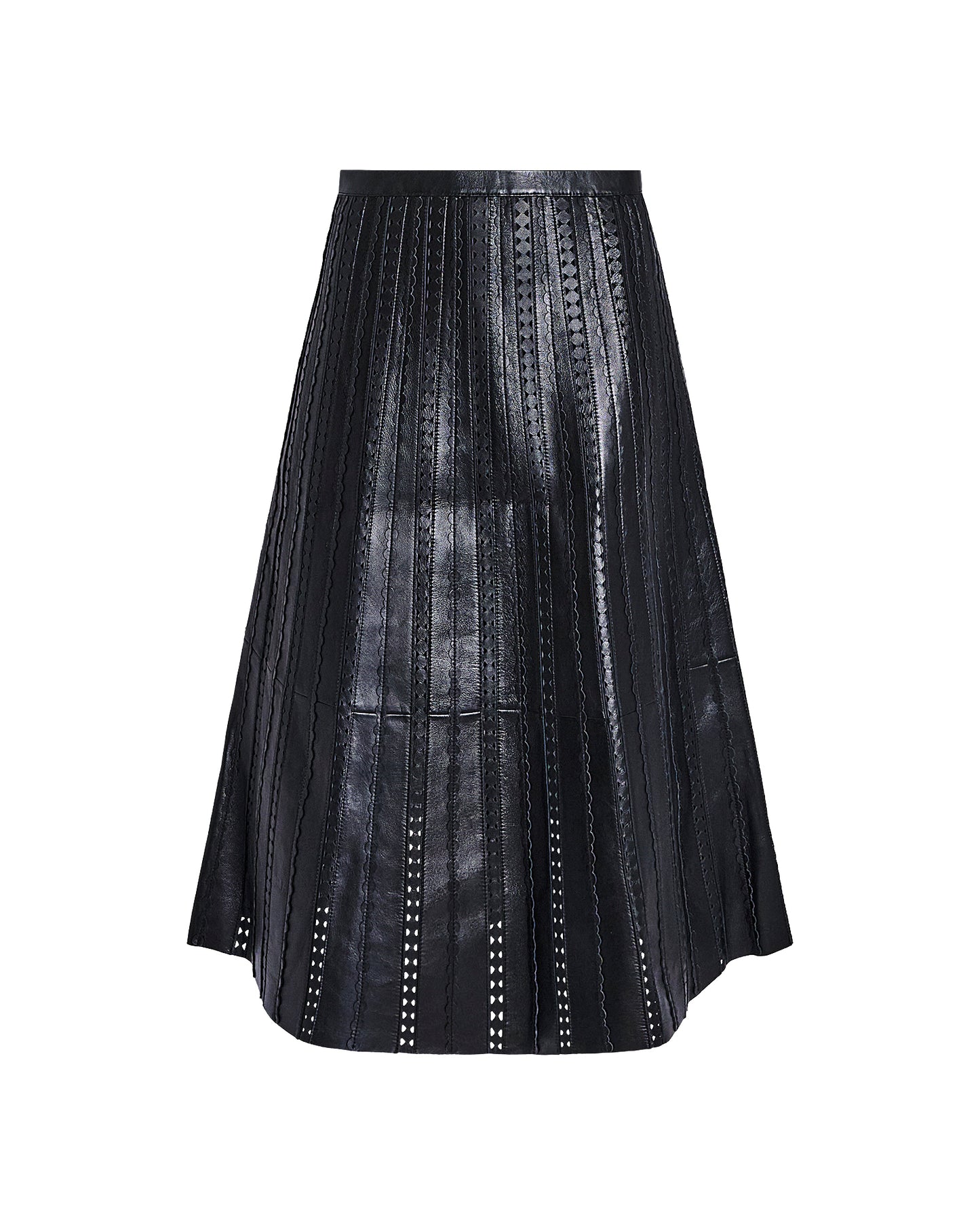 Perforated leather maxi skirt -Yves Salomon - New spring summer collection