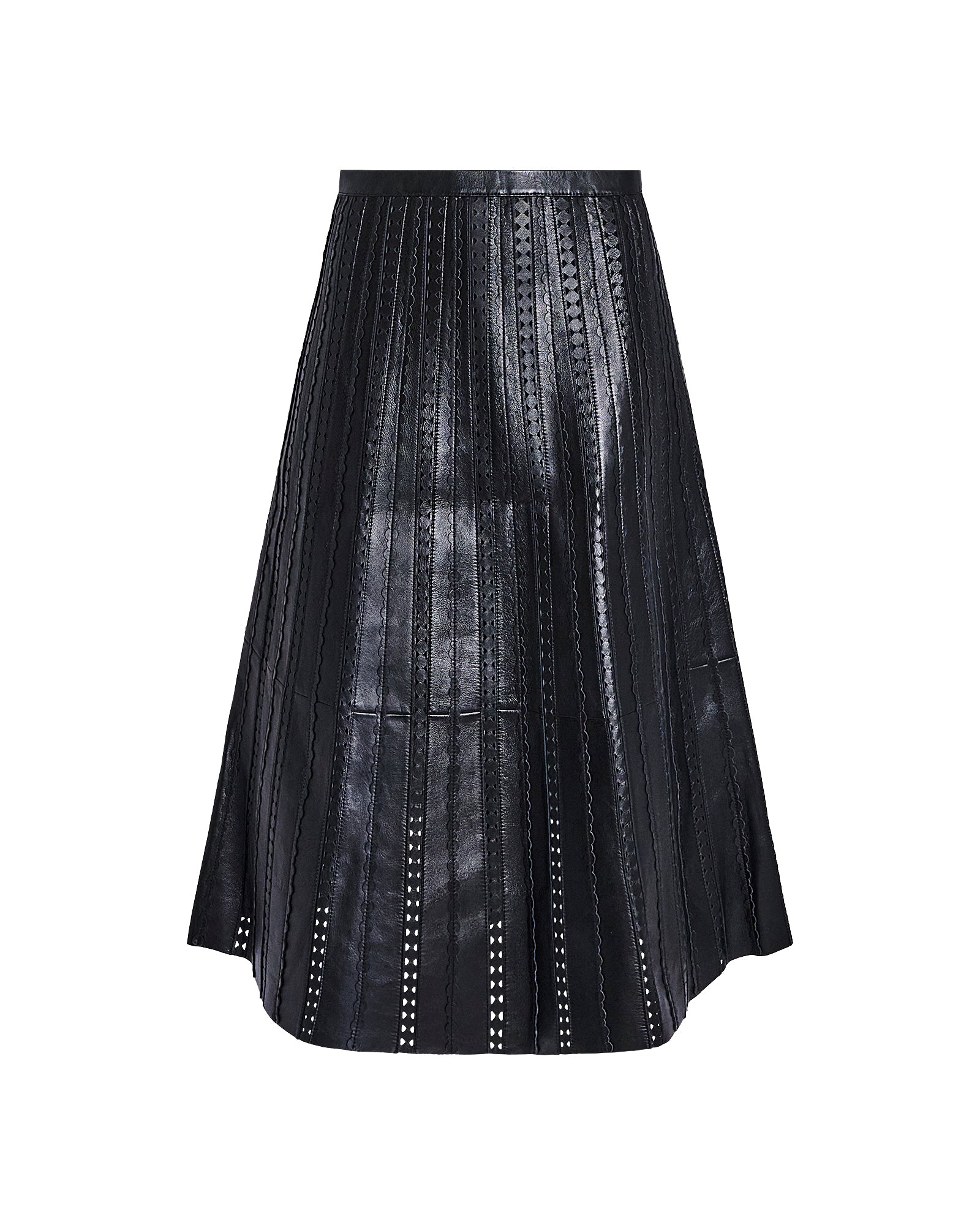 Perforated leather maxi skirt -Yves Salomon - New spring summer collection