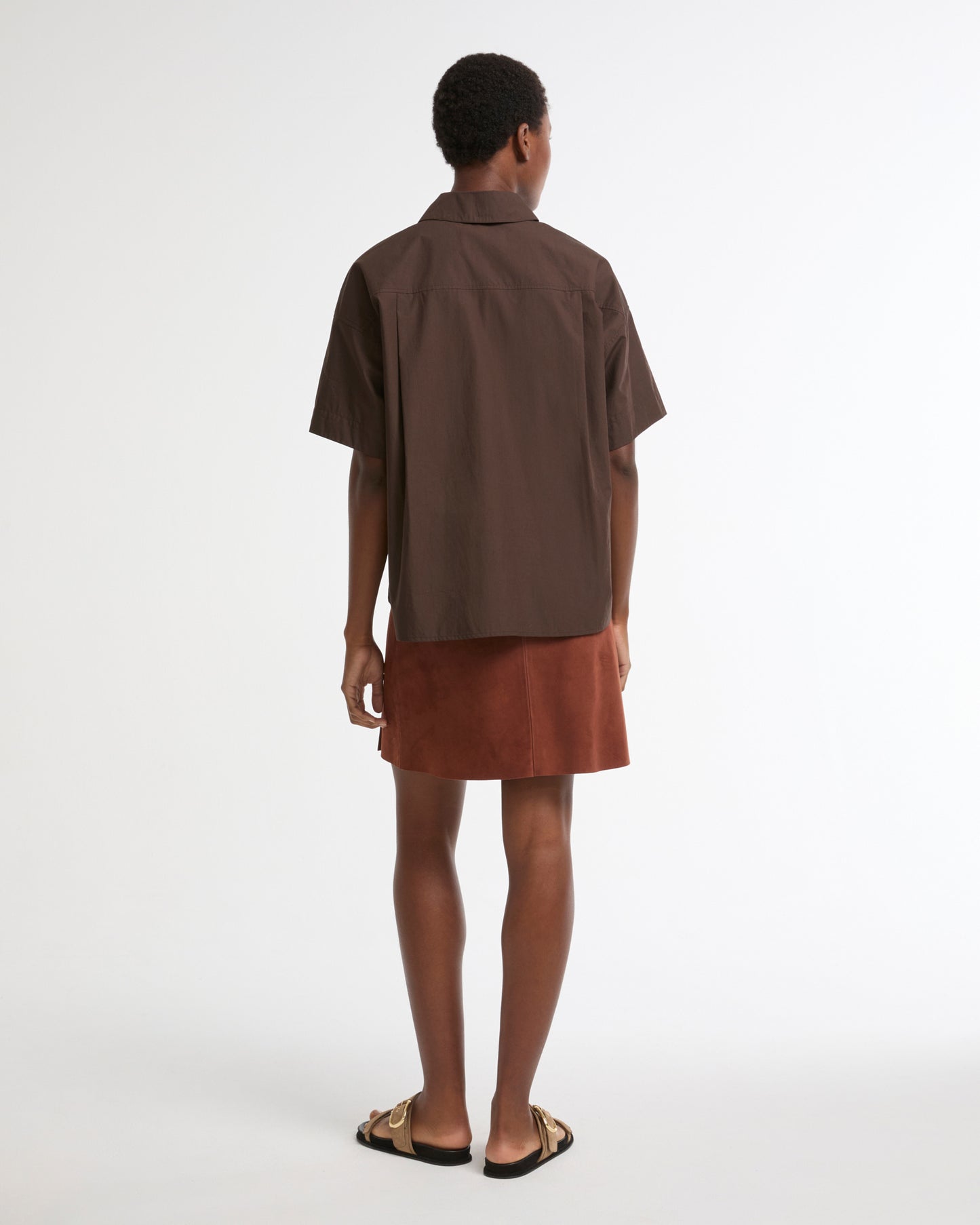 Summer sale - Double-sided lambskin mini skirt -Yves Salomon - New spring summer collection