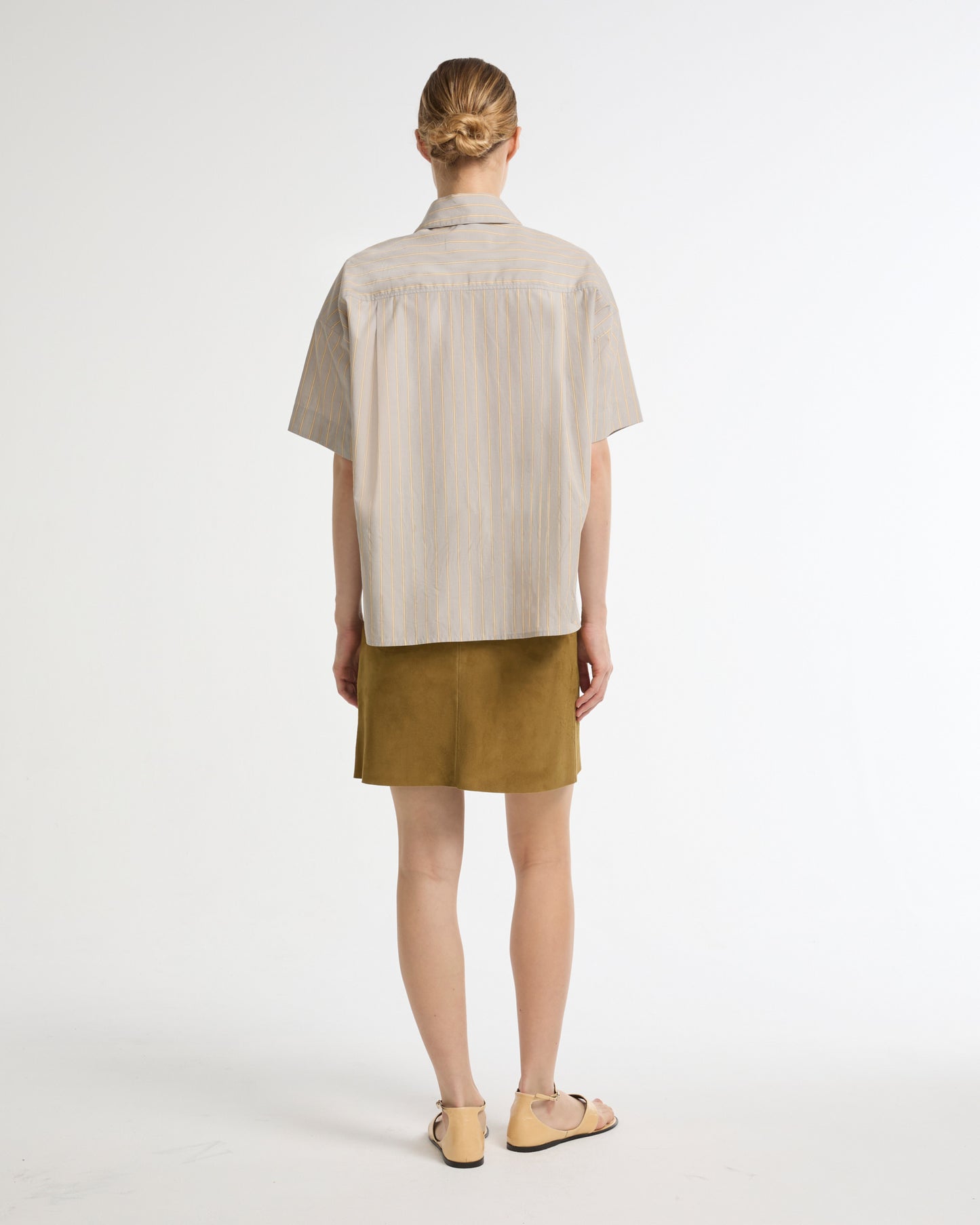 Summer sale - Double-sided lambskin mini skirt -Yves Salomon - New spring summer collection
