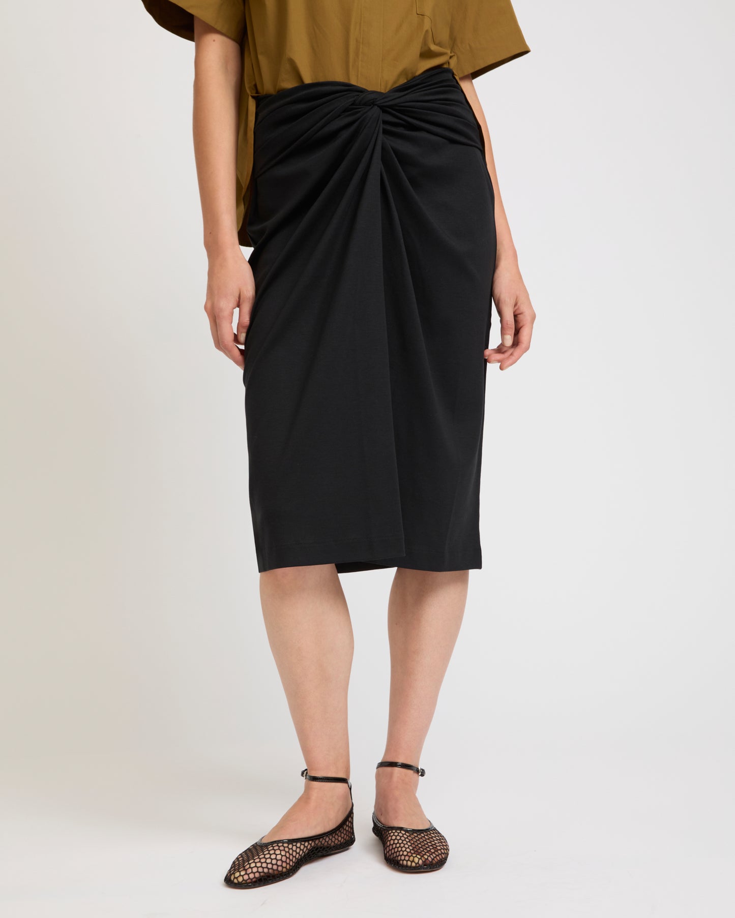 Summer sale - Draped jersey skirt -Yves Salomon - New spring summer collection