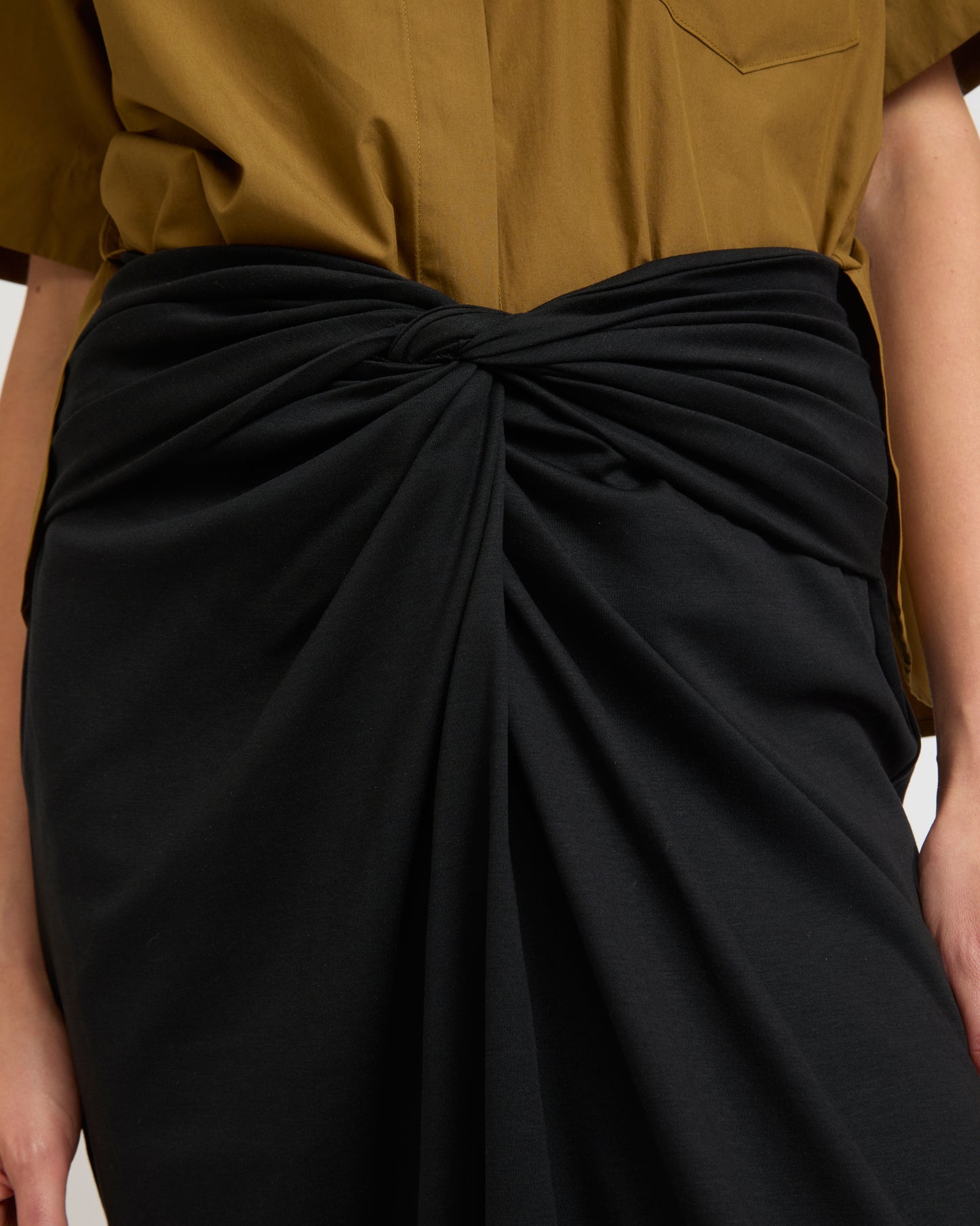 Summer sale - Draped jersey skirt -Yves Salomon - New spring summer collection