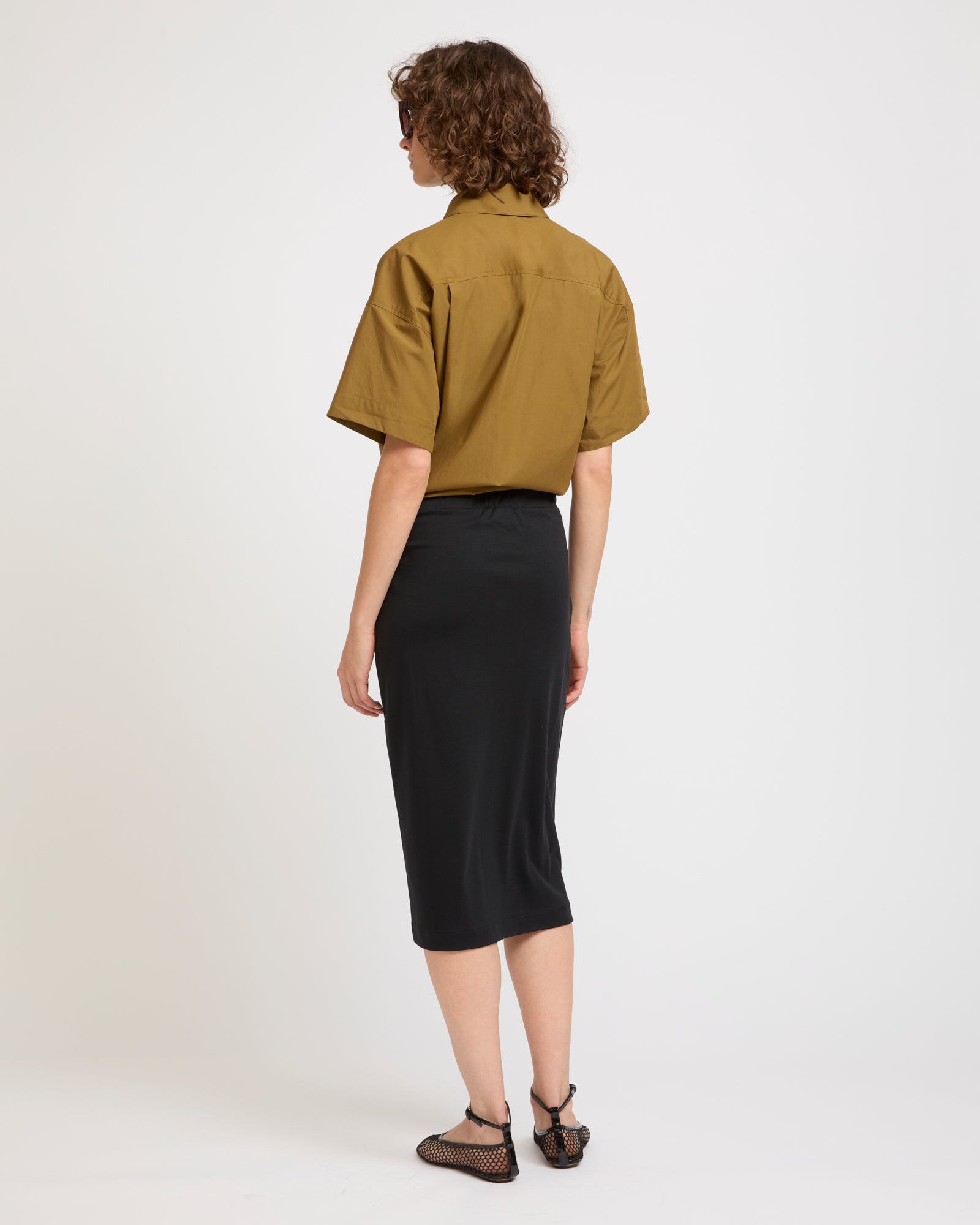 Summer sale - Draped jersey skirt -Yves Salomon - New spring summer collection