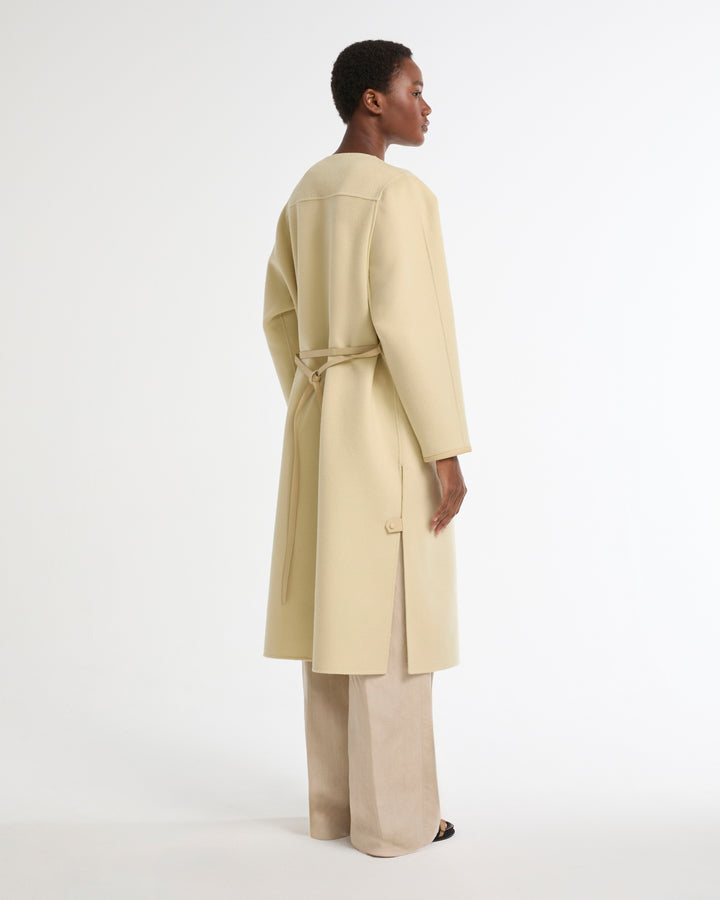 Double-sided cashmere-blend belted maxi coat -Yves Salomon - New spring summer collection