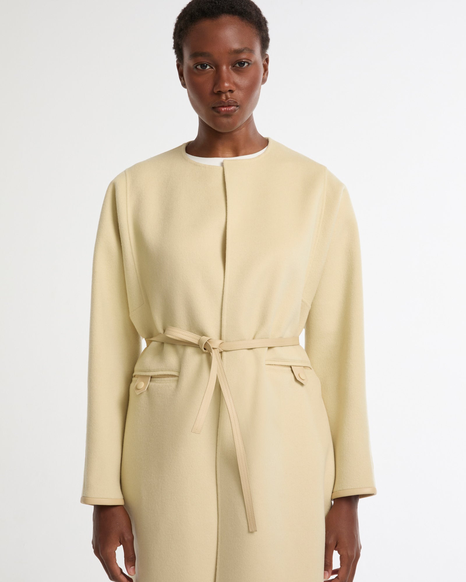 Double-sided cashmere-blend belted maxi coat -Yves Salomon - New spring summer collection
