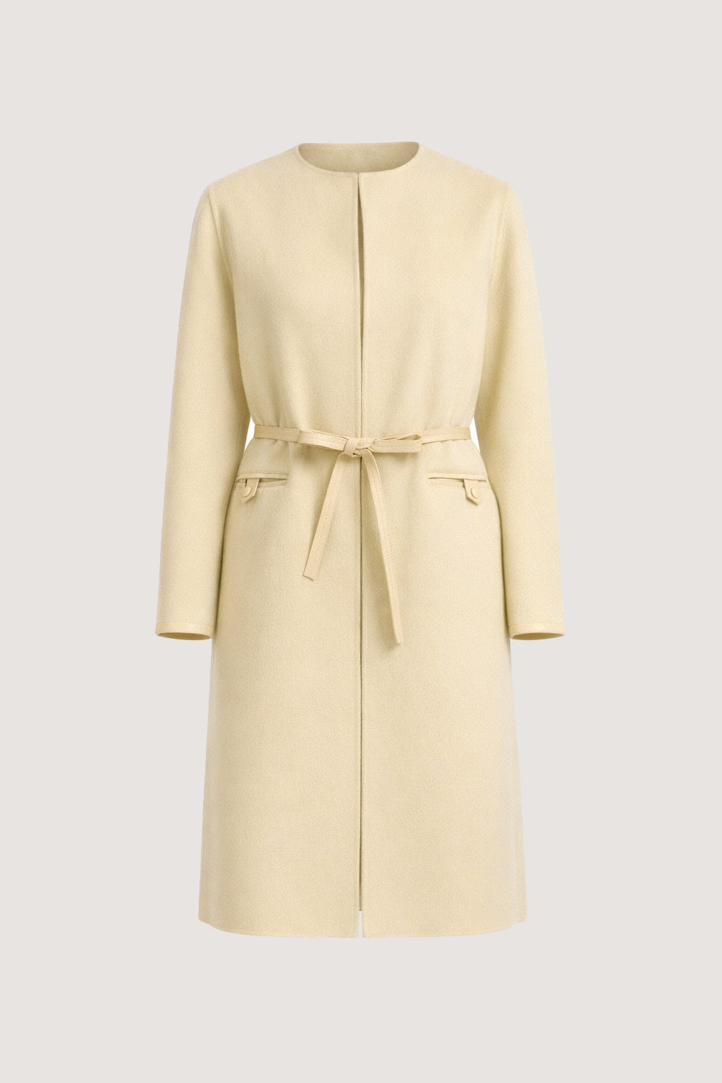 Double-sided cashmere-blend belted maxi coat -Yves Salomon - New spring summer collection