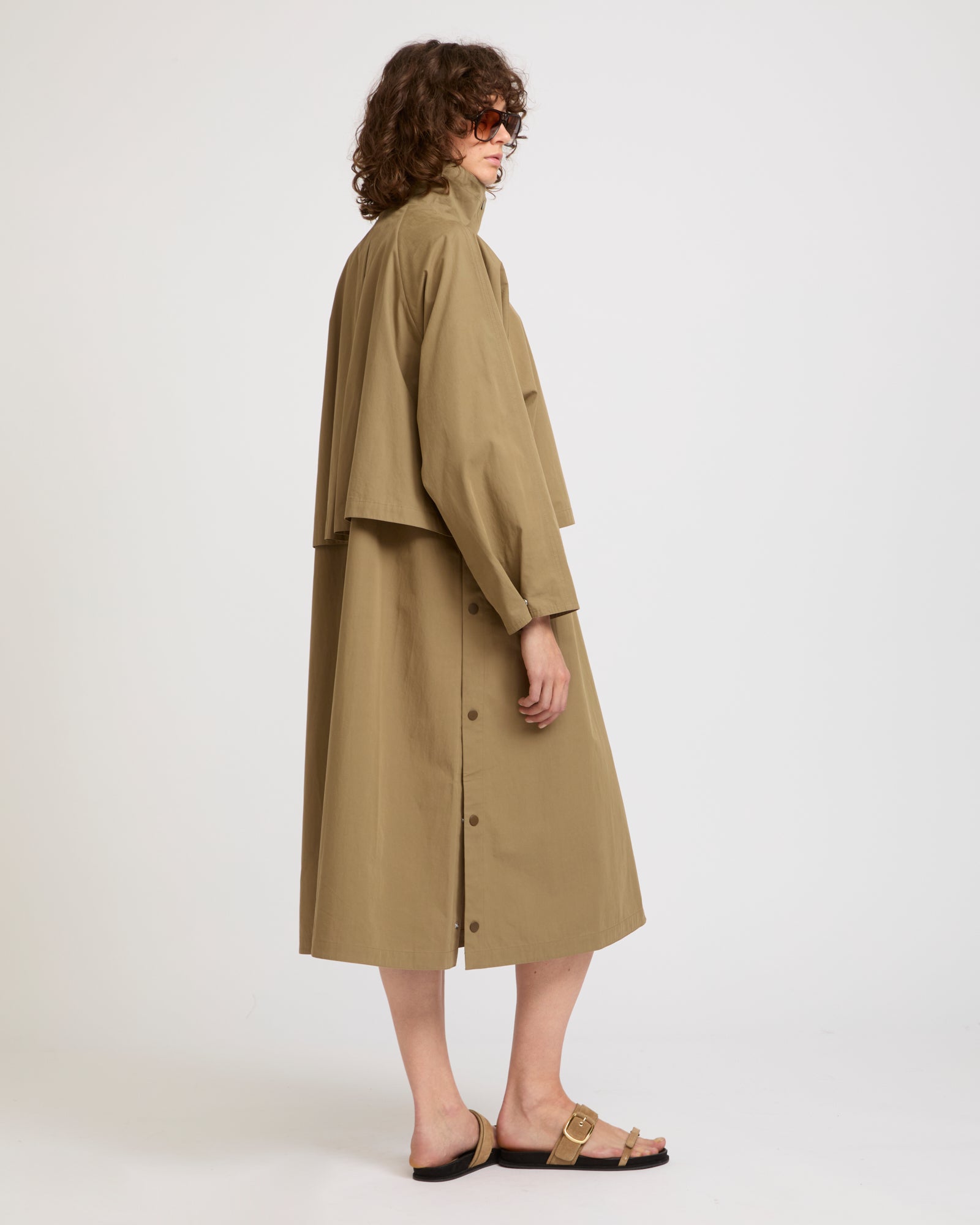 Oversized maxi cotton coat -Yves Salomon - New spring summer collection