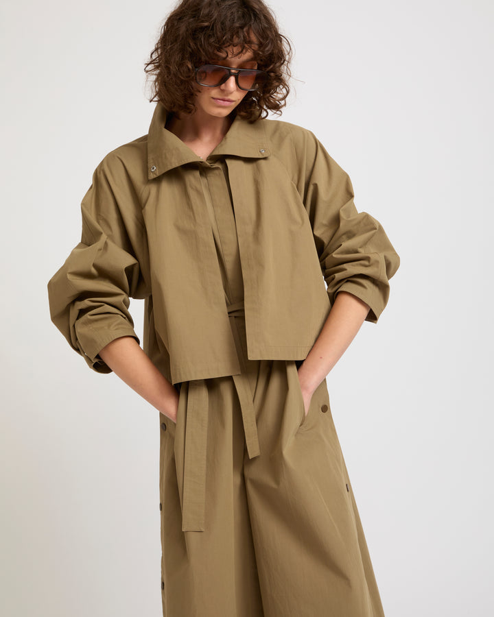 Oversized maxi cotton coat -Yves Salomon - New spring summer collection