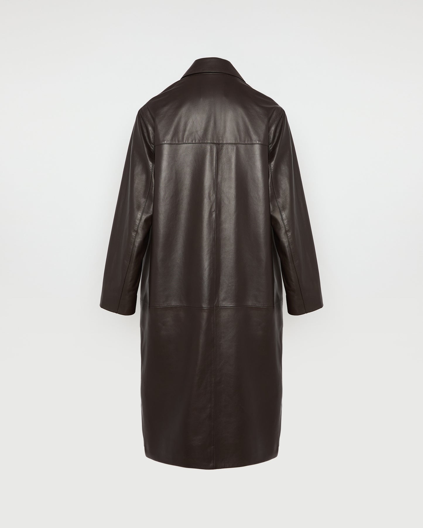 Straight leather coat -Yves Salomon - New spring summer collection