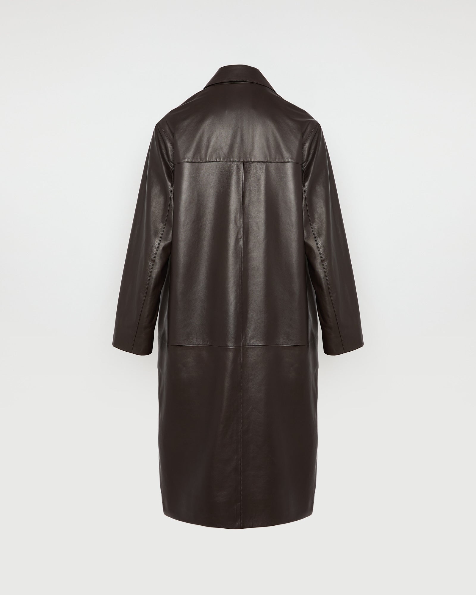 Straight leather coat -Yves Salomon - New spring summer collection