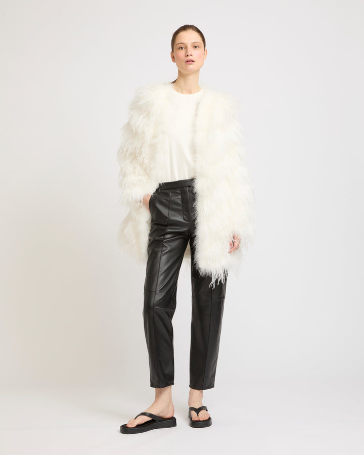 Feather coat -Yves Salomon - New spring summer collection