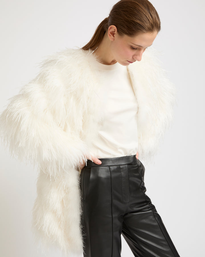 Feather coat -Yves Salomon - New spring summer collection