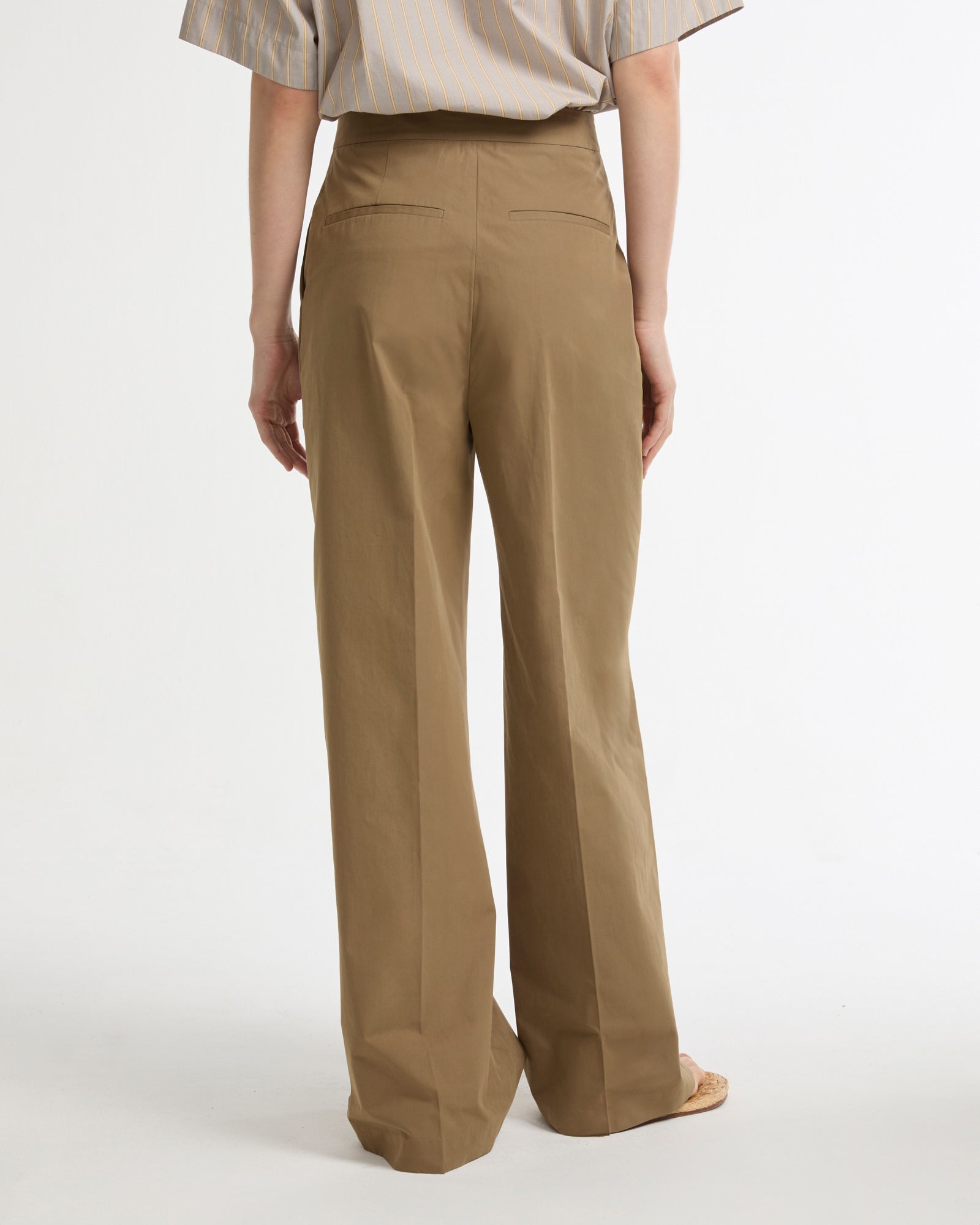 Summer sale - Cotton wide leg trousers -Yves Salomon - New spring summer collection