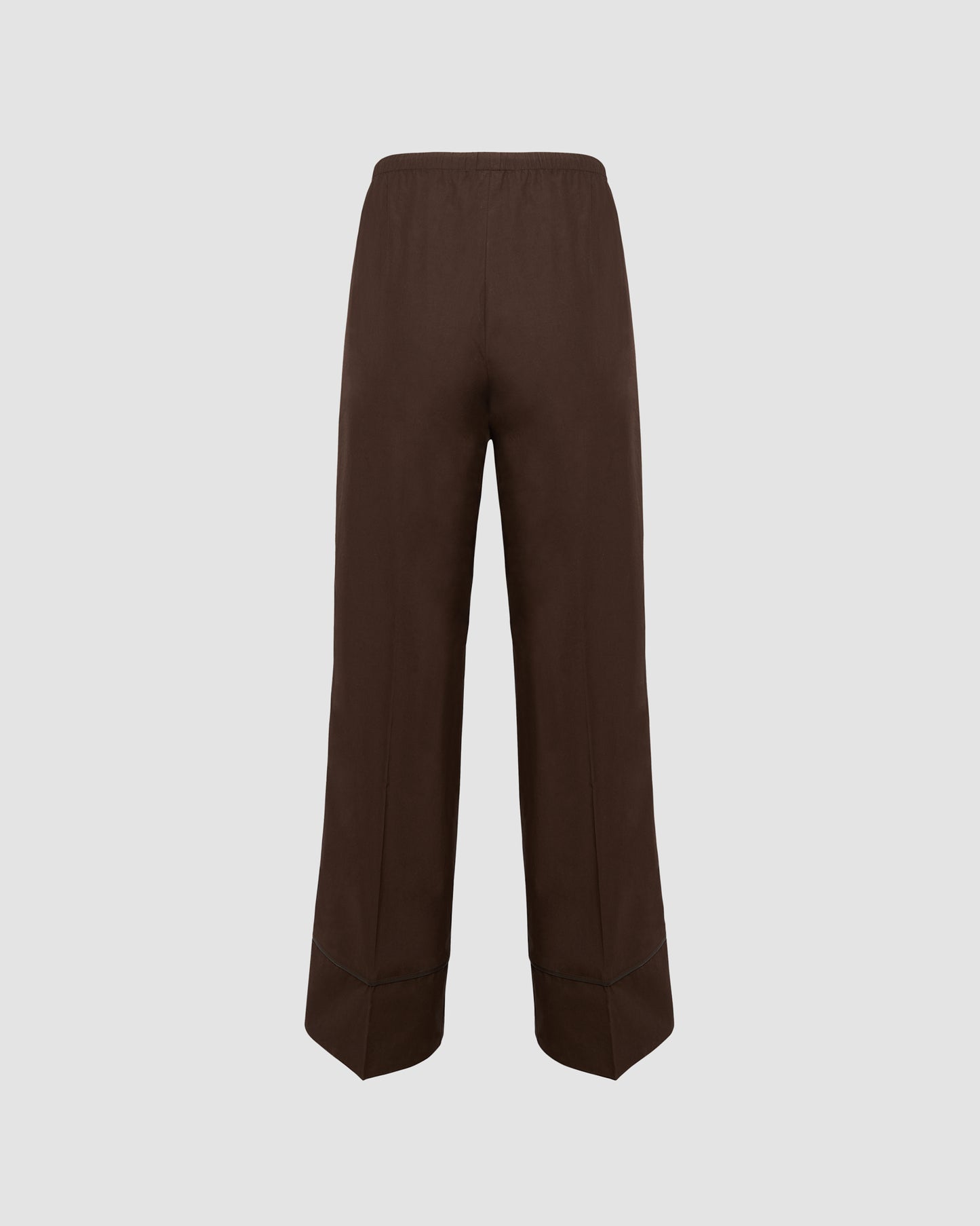 Loose fit poplin trousers with leather details -Yves Salomon - New spring summer collection
