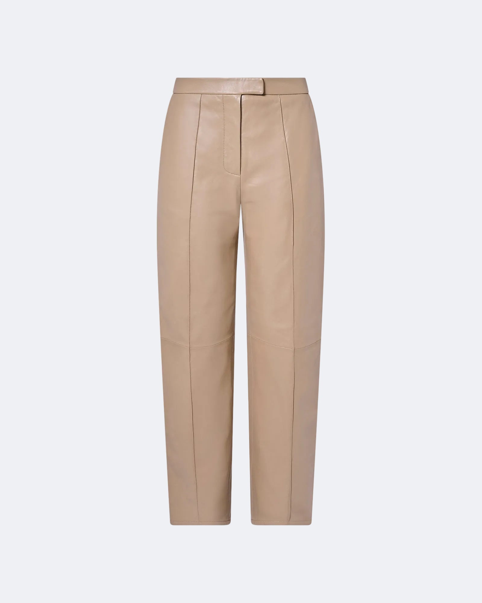 Leather tailored trousers - Yves Salomon