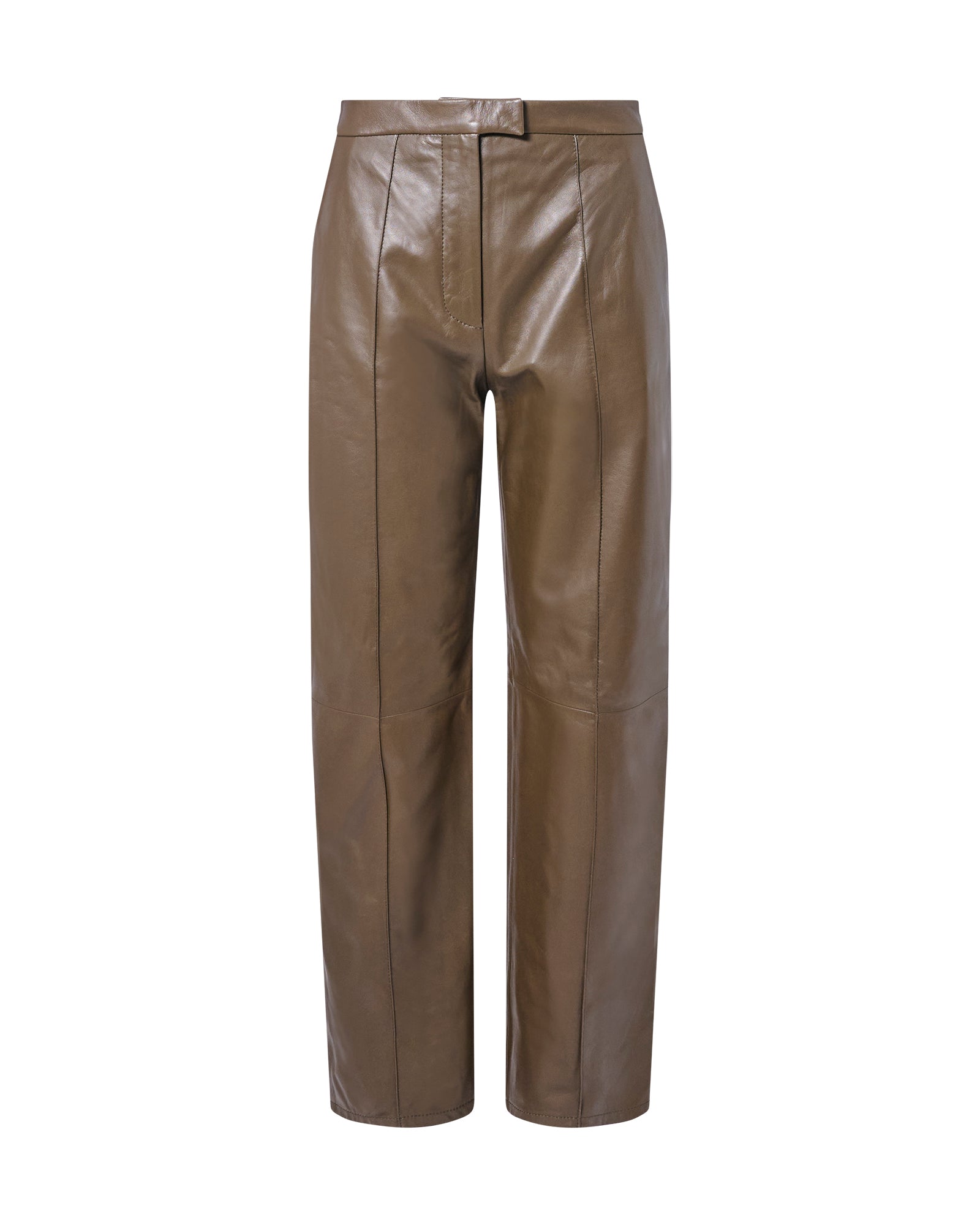 Leather tailored trousers -Yves Salomon - New spring summer collection