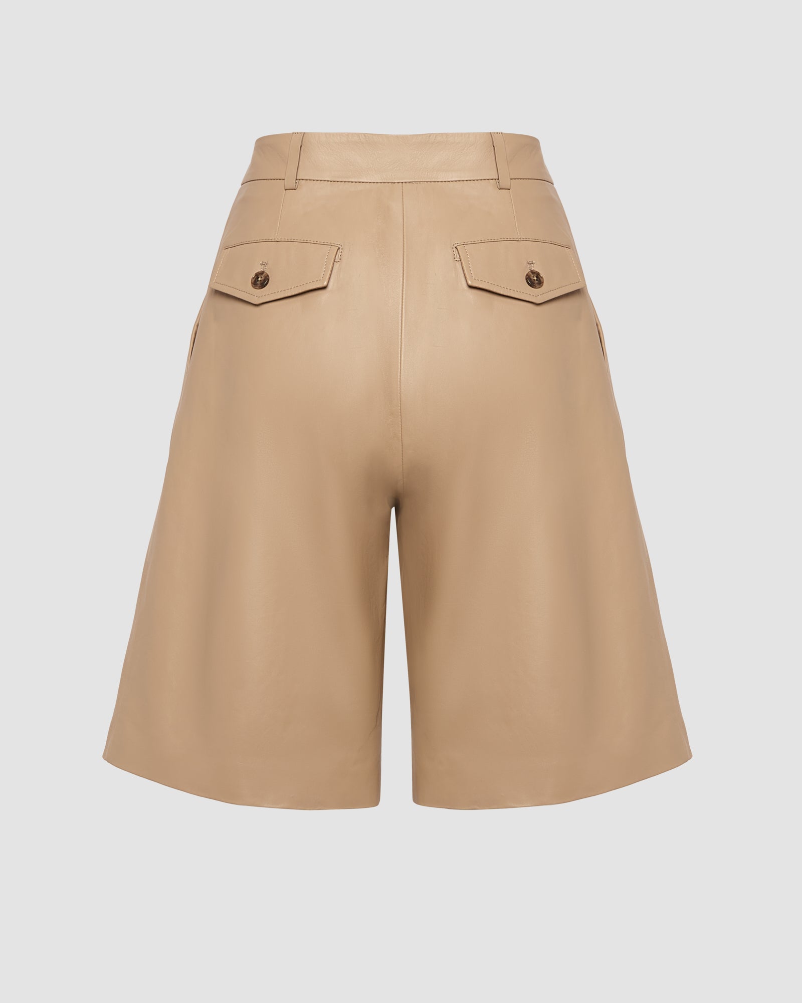 Leather Bermuda shorts -Yves Salomon - New spring summer collection