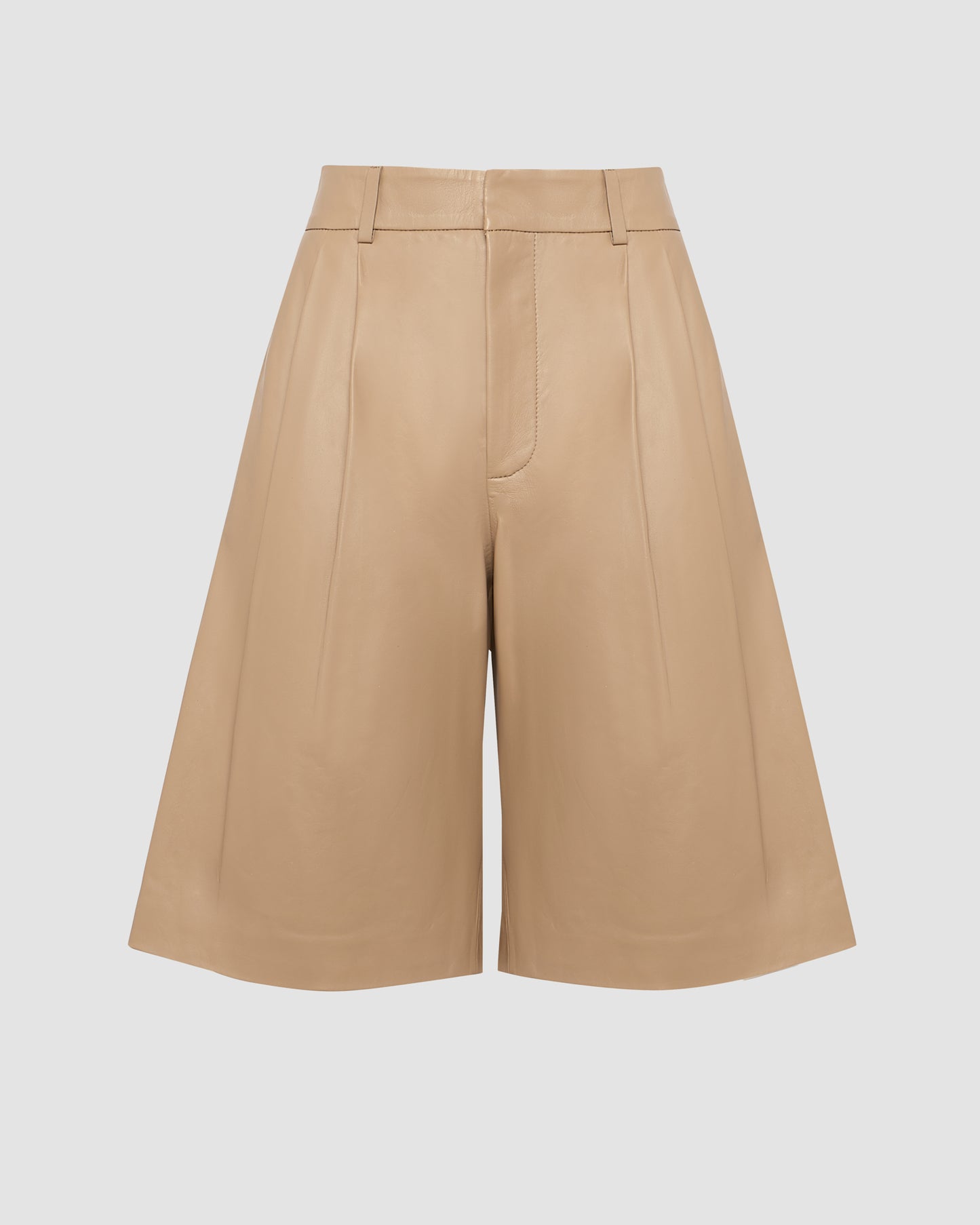 Leather Bermuda shorts -Yves Salomon - New spring summer collection