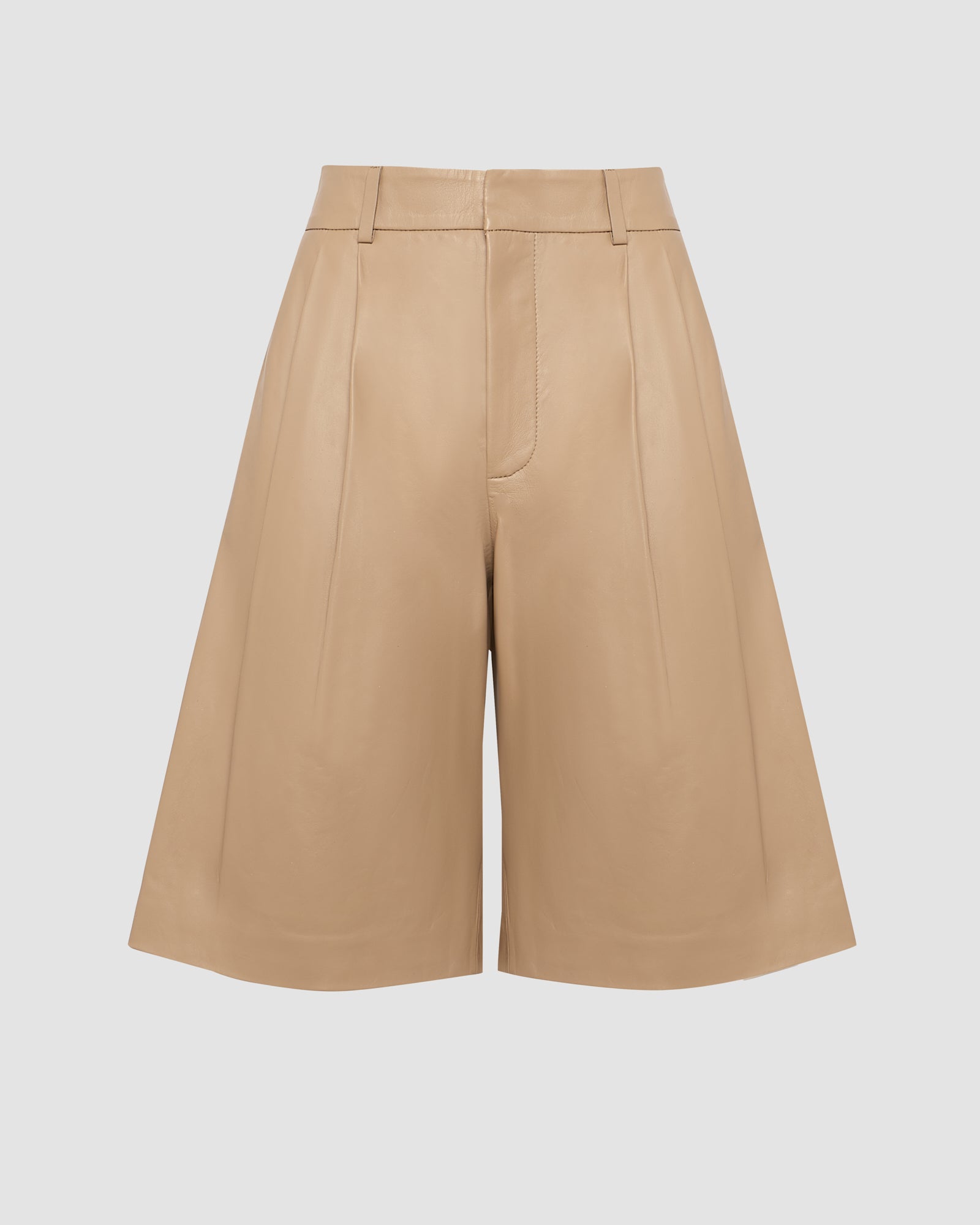 Leather Bermuda shorts -Yves Salomon - New spring summer collection