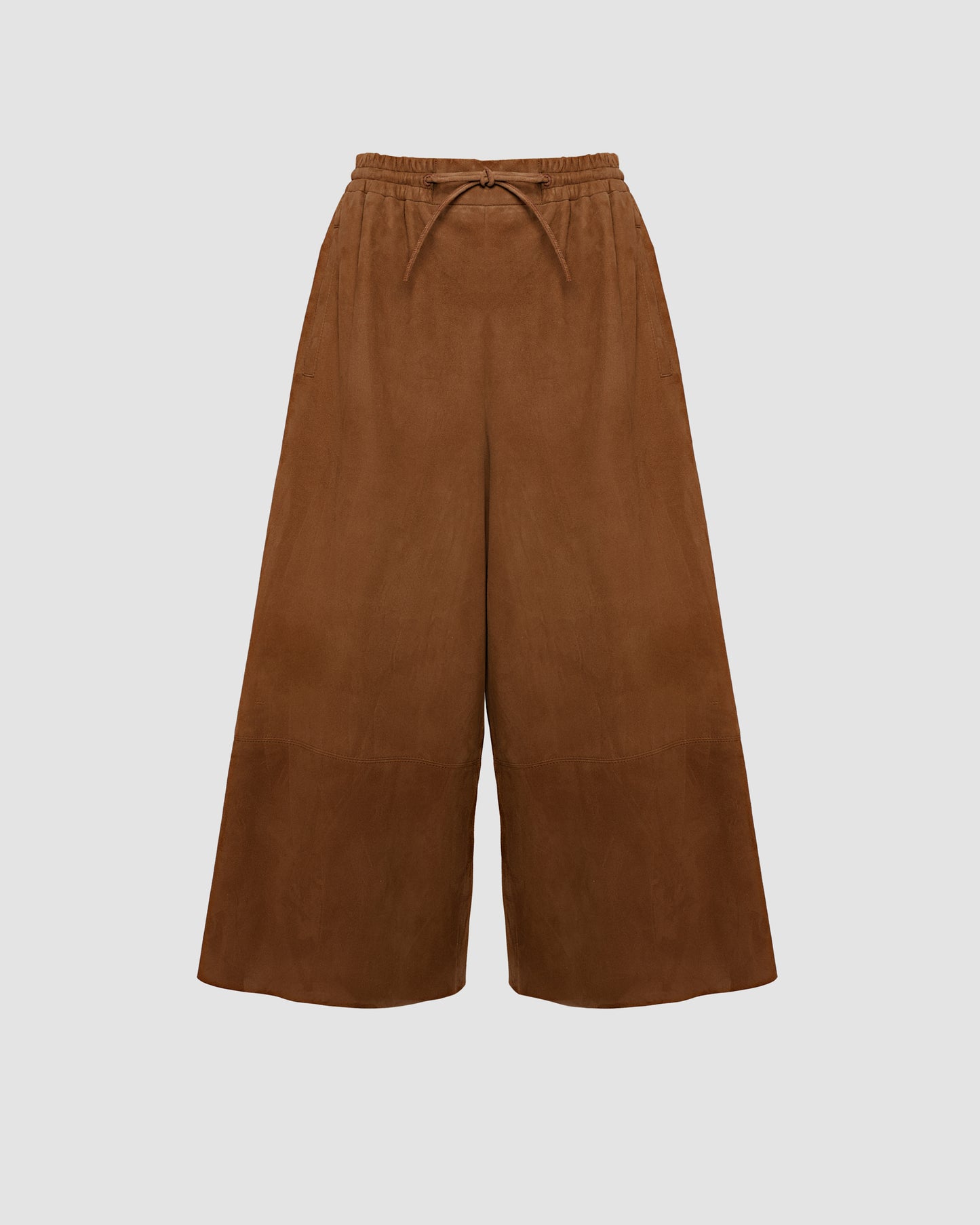 NE PAS METTRE EN LIGNE Suede calfskin wide trousers -Yves Salomon - New spring summer collection