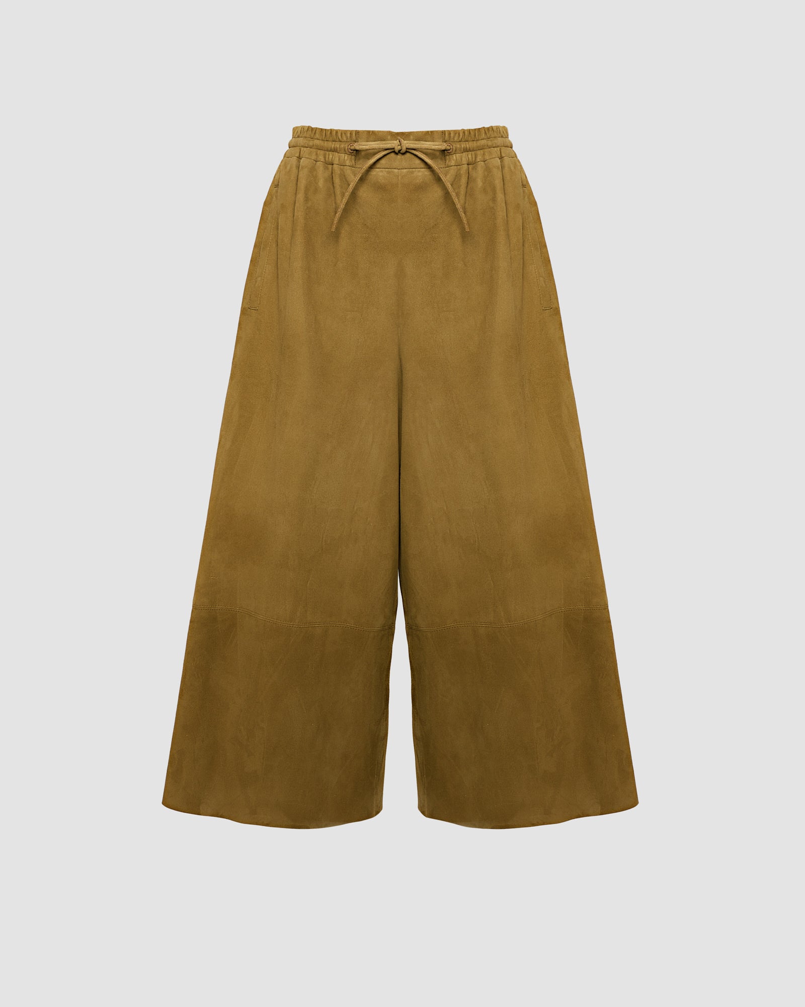 NE PAS METTRE EN LIGNE Suede calfskin wide trousers -Yves Salomon - New spring summer collection