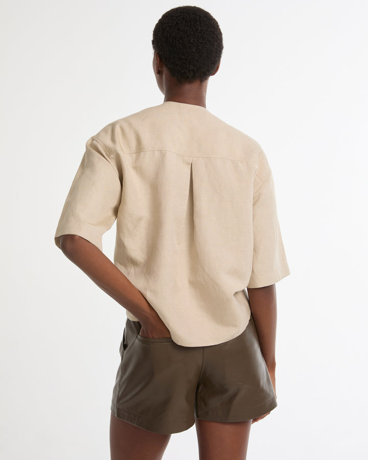 Leather shorts -Yves Salomon - New spring summer collection