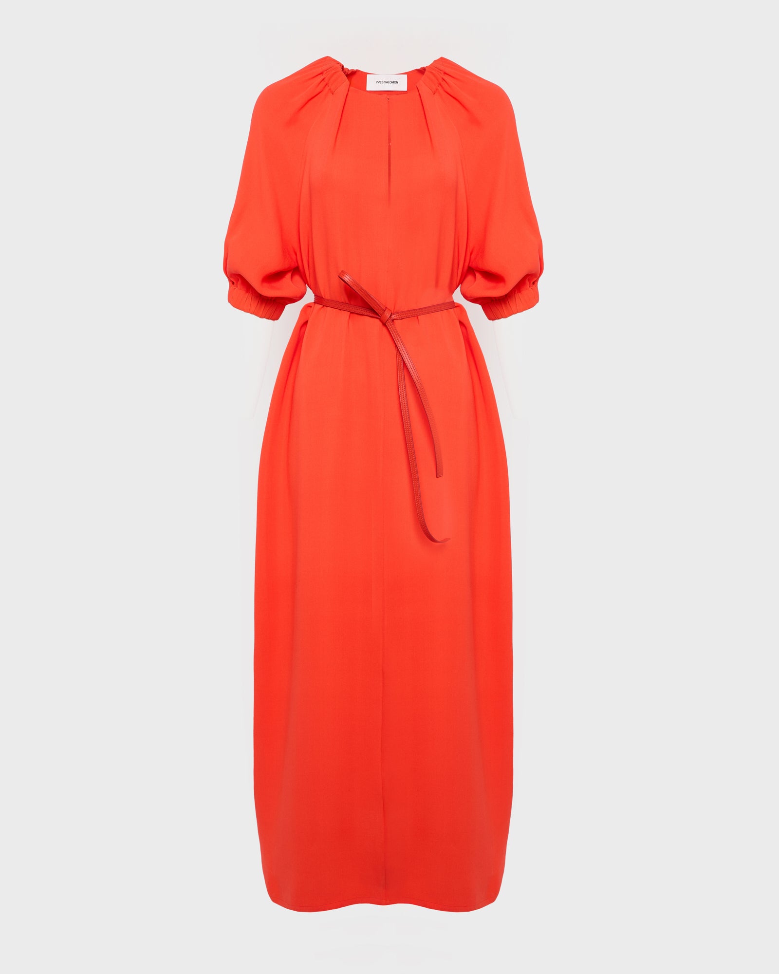 Summer sale - Flowing silk crepe dress -Yves Salomon - New spring summer collection