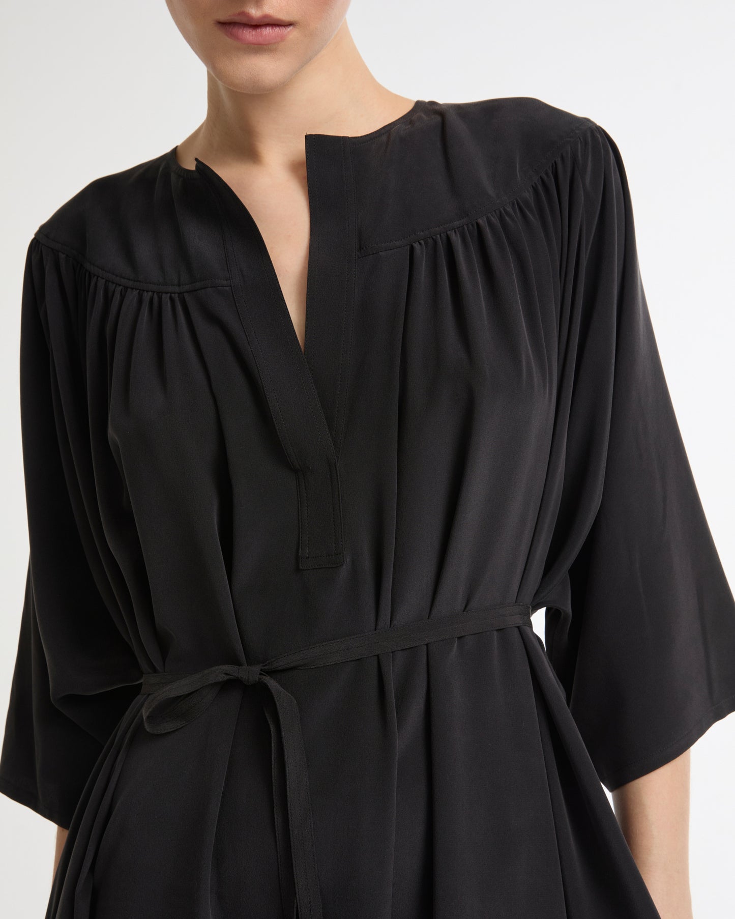 Summer sale - Light silk crepe dress -Yves Salomon - New spring summer collection