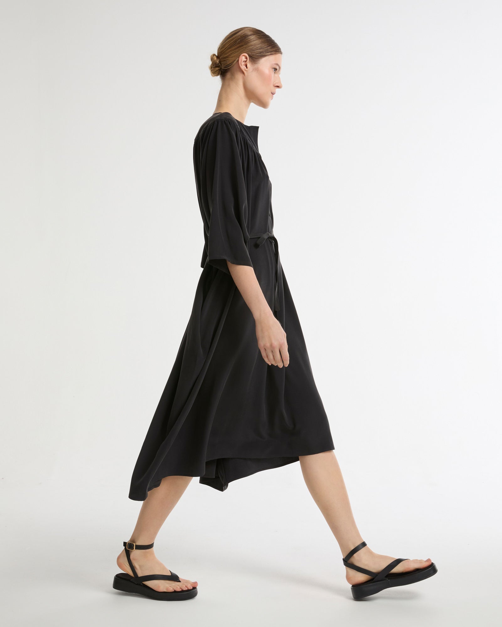 Summer sale - Light silk crepe dress -Yves Salomon - New spring summer collection