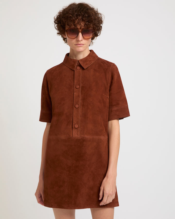 Double-sided lambskin dress -Yves Salomon - New spring summer collection