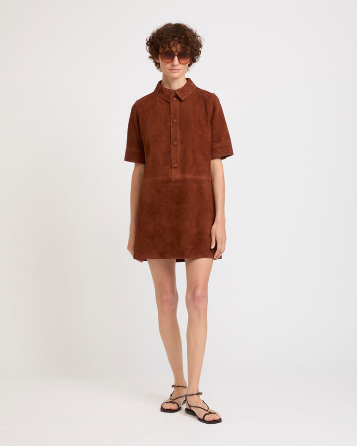 Double-sided lambskin dress -Yves Salomon - New spring summer collection