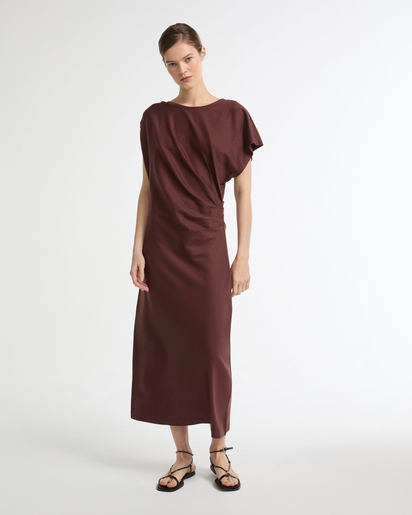 Asymmetrical jersey dress -Yves Salomon - New spring summer collection