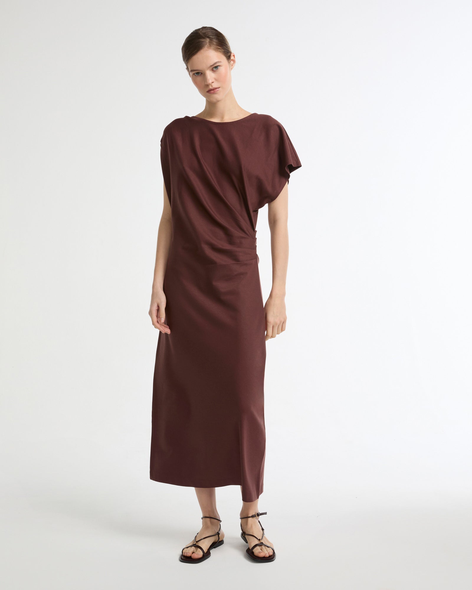 Asymmetrical jersey dress -Yves Salomon - New spring summer collection