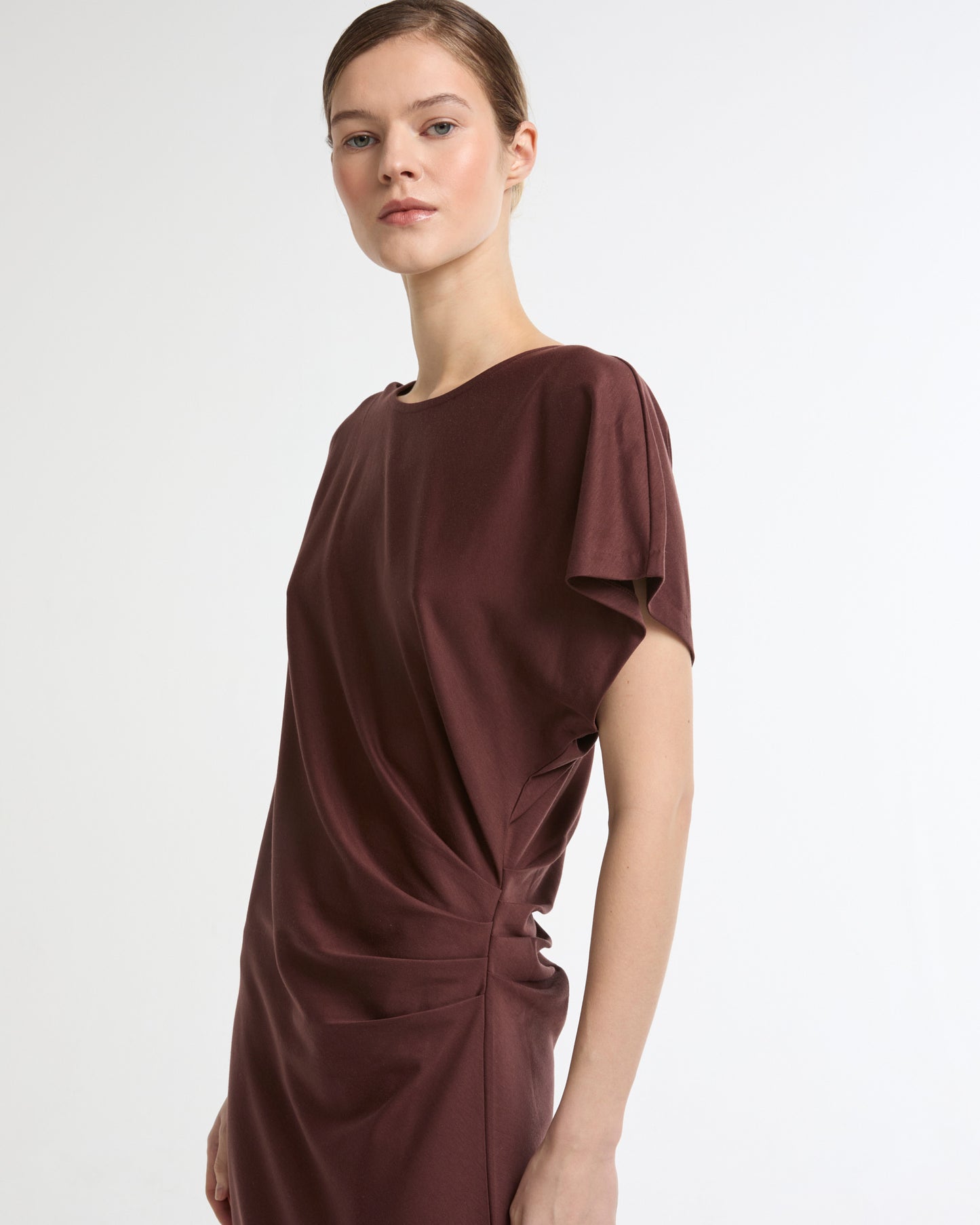 Asymmetrical jersey dress -Yves Salomon - New spring summer collection