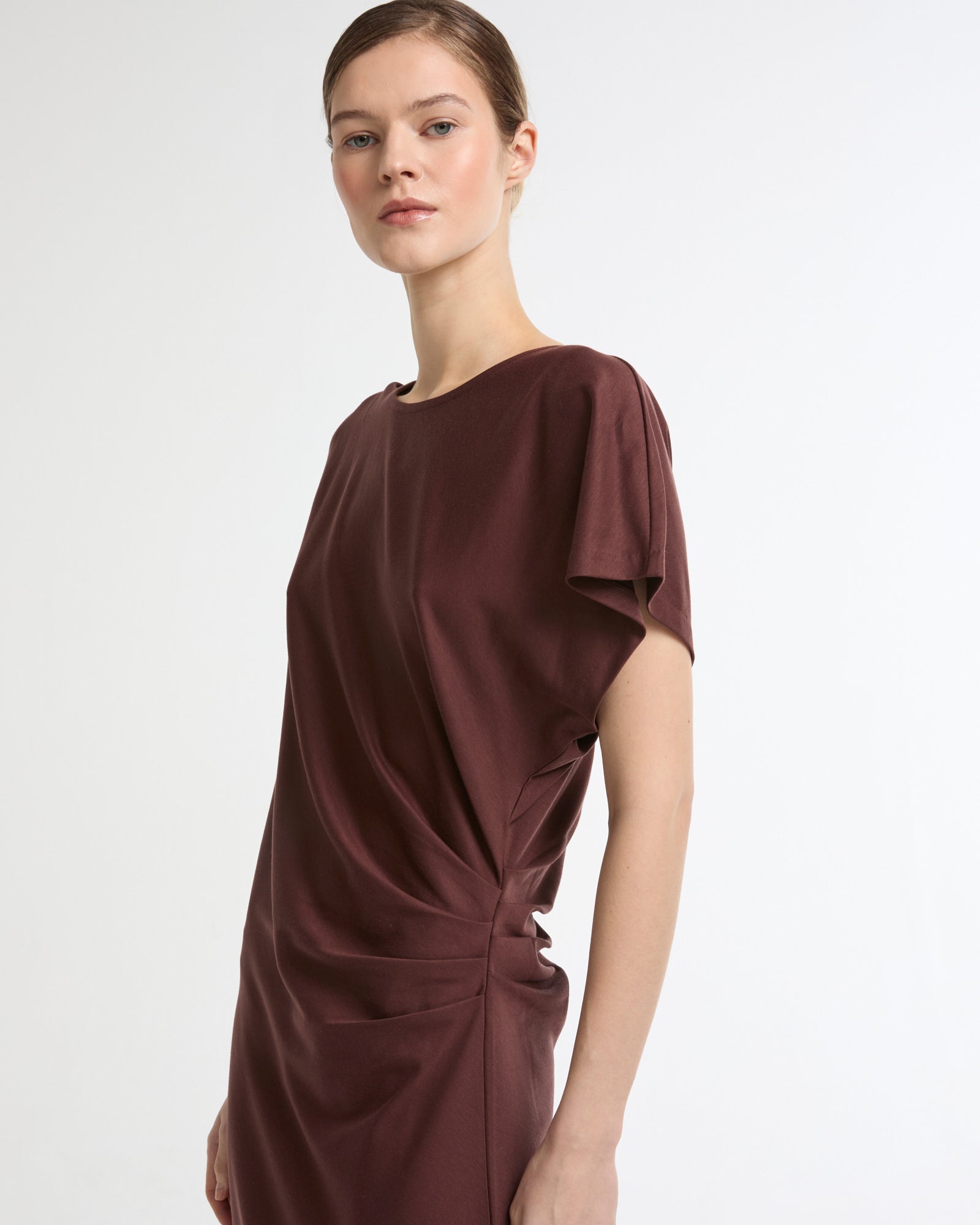 Asymmetrical jersey dress -Yves Salomon - New spring summer collection