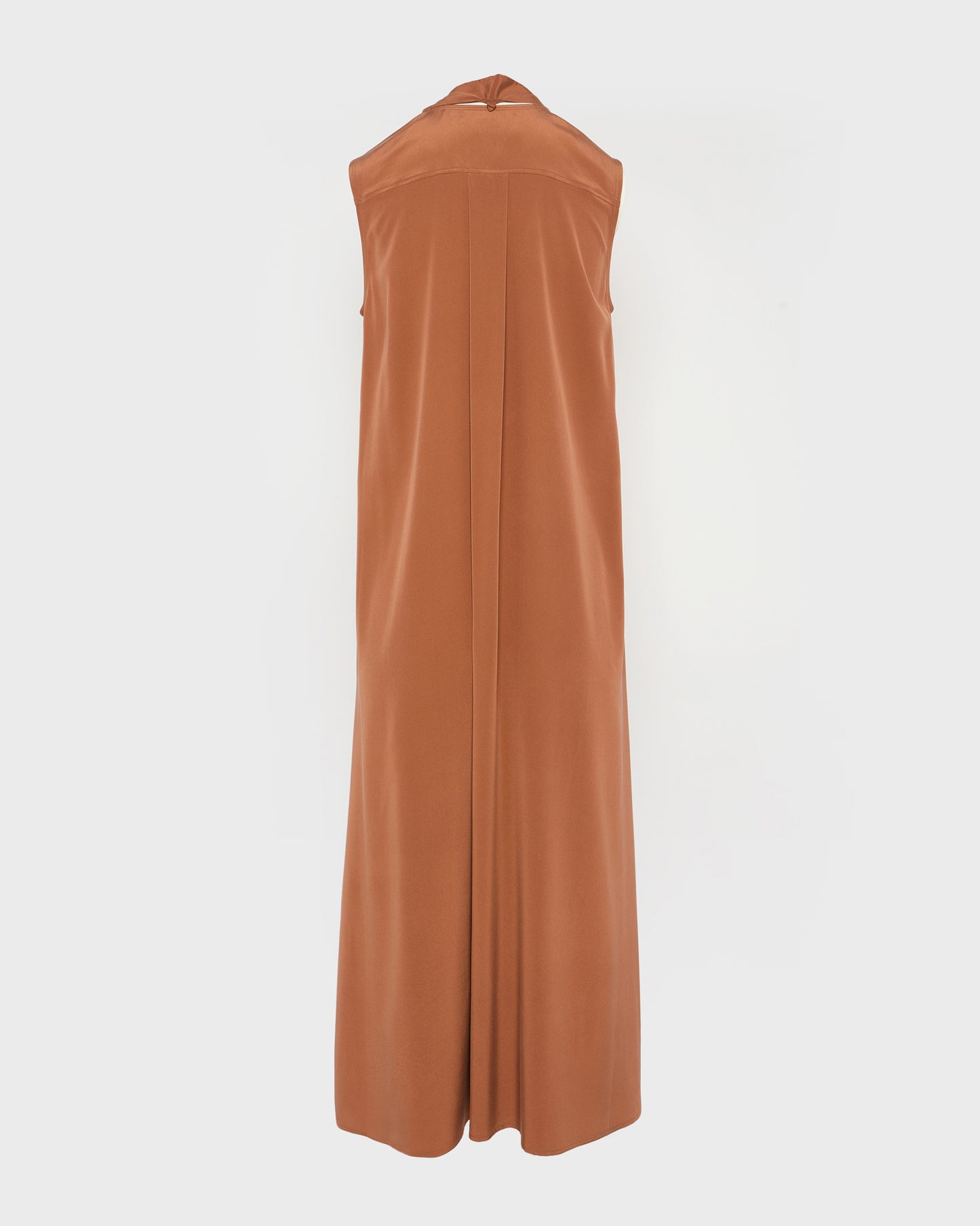 Summer sale - Long fluid dress in silk crepe -Yves Salomon - New spring summer collection