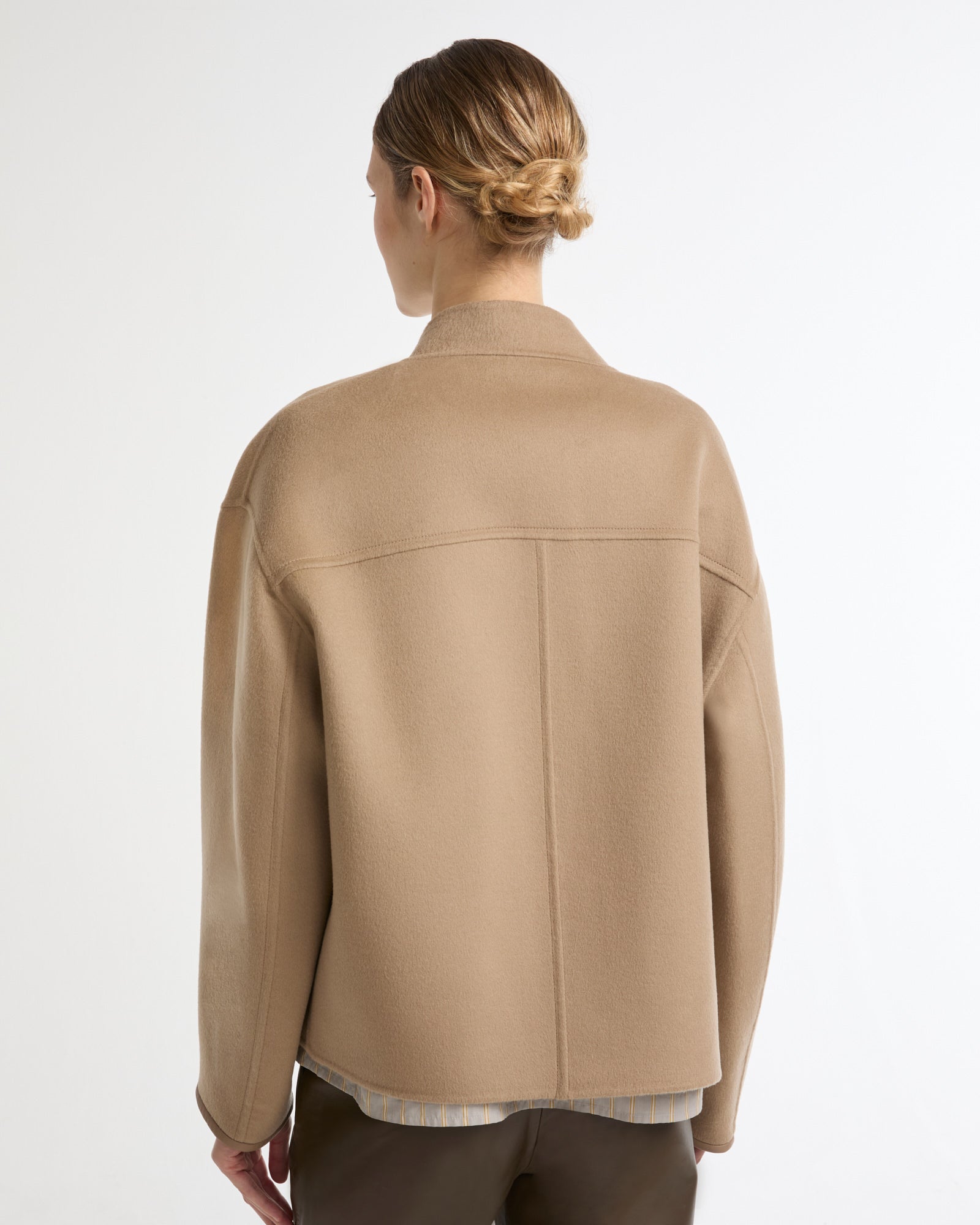 Double-sided cashmere-blend varsity jacket -Yves Salomon - New spring summer collection