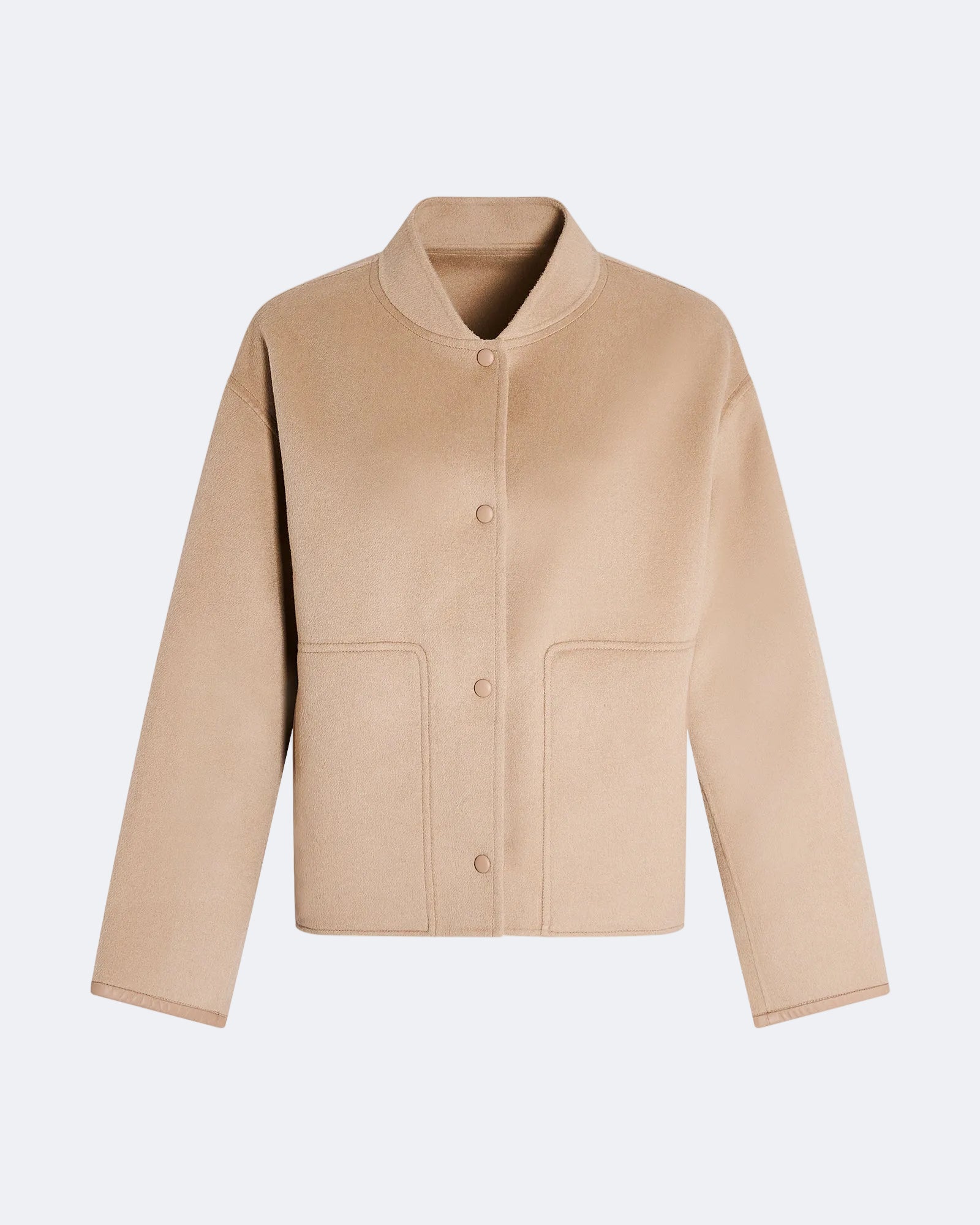 Double-sided cashmere-blend varsity jacket -Yves Salomon - New spring summer collection