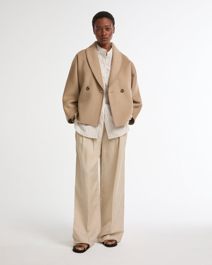 Double-sided cashmere-blend pea coat -Yves Salomon - New spring summer collection