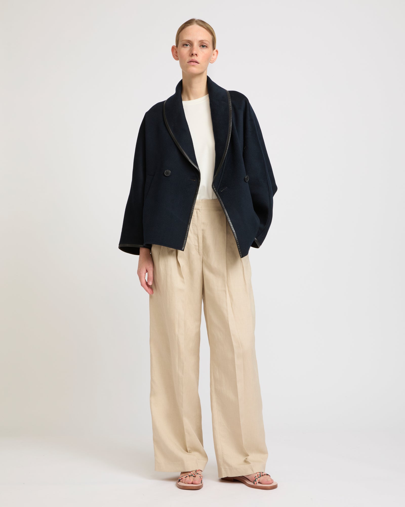 Double-sided cashmere-blend pea coat -Yves Salomon - New spring summer collection