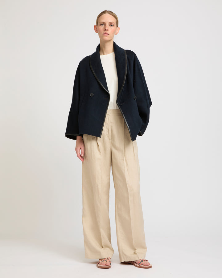 Double-sided cashmere-blend pea coat -Yves Salomon - New spring summer collection