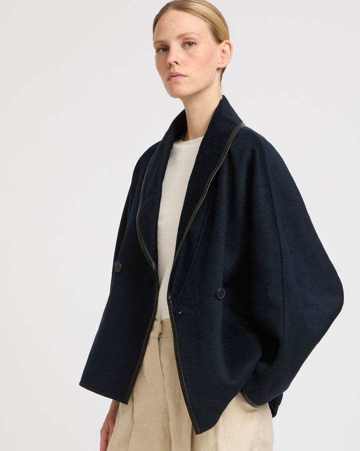 Double-sided cashmere-blend pea coat -Yves Salomon - New spring summer collection