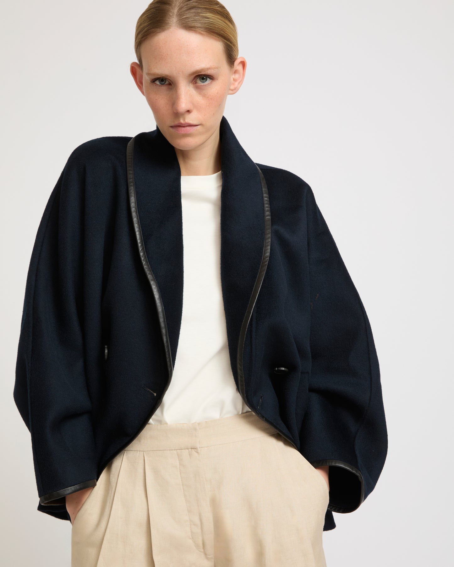 Double-sided cashmere-blend pea coat -Yves Salomon - New spring summer collection