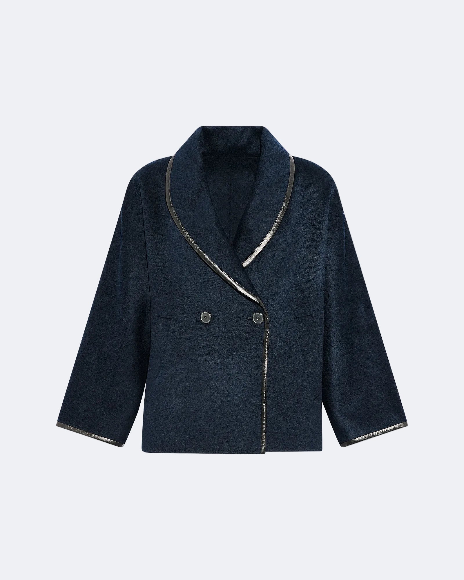 Double-sided cashmere-blend pea coat -Yves Salomon - New spring summer collection