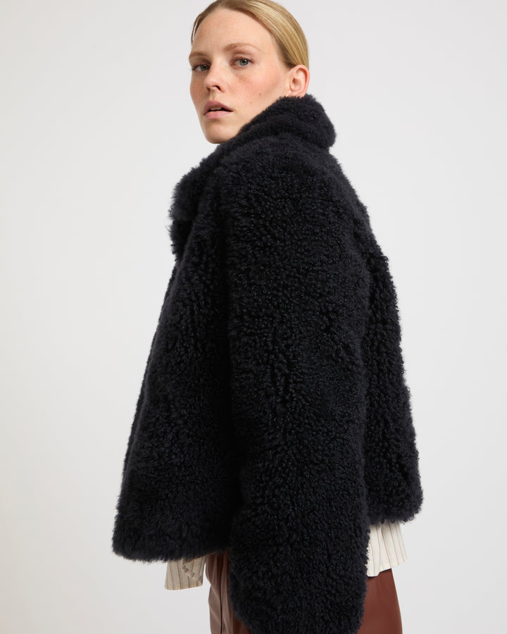 Cashmere-blend and lambskin peacoat jacket -Yves Salomon - New spring summer collection