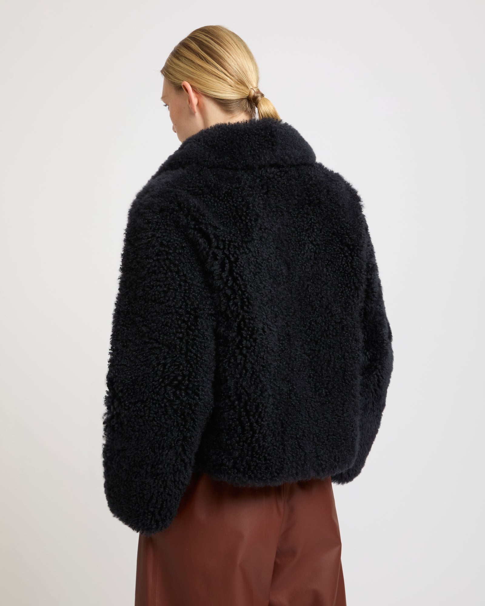 Cashmere-blend and lambskin peacoat jacket -Yves Salomon - New spring summer collection