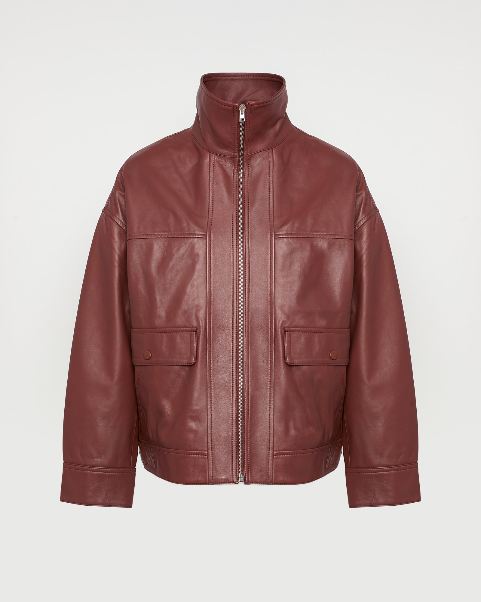 Lamb leather short jacket -Yves Salomon - New spring summer collection