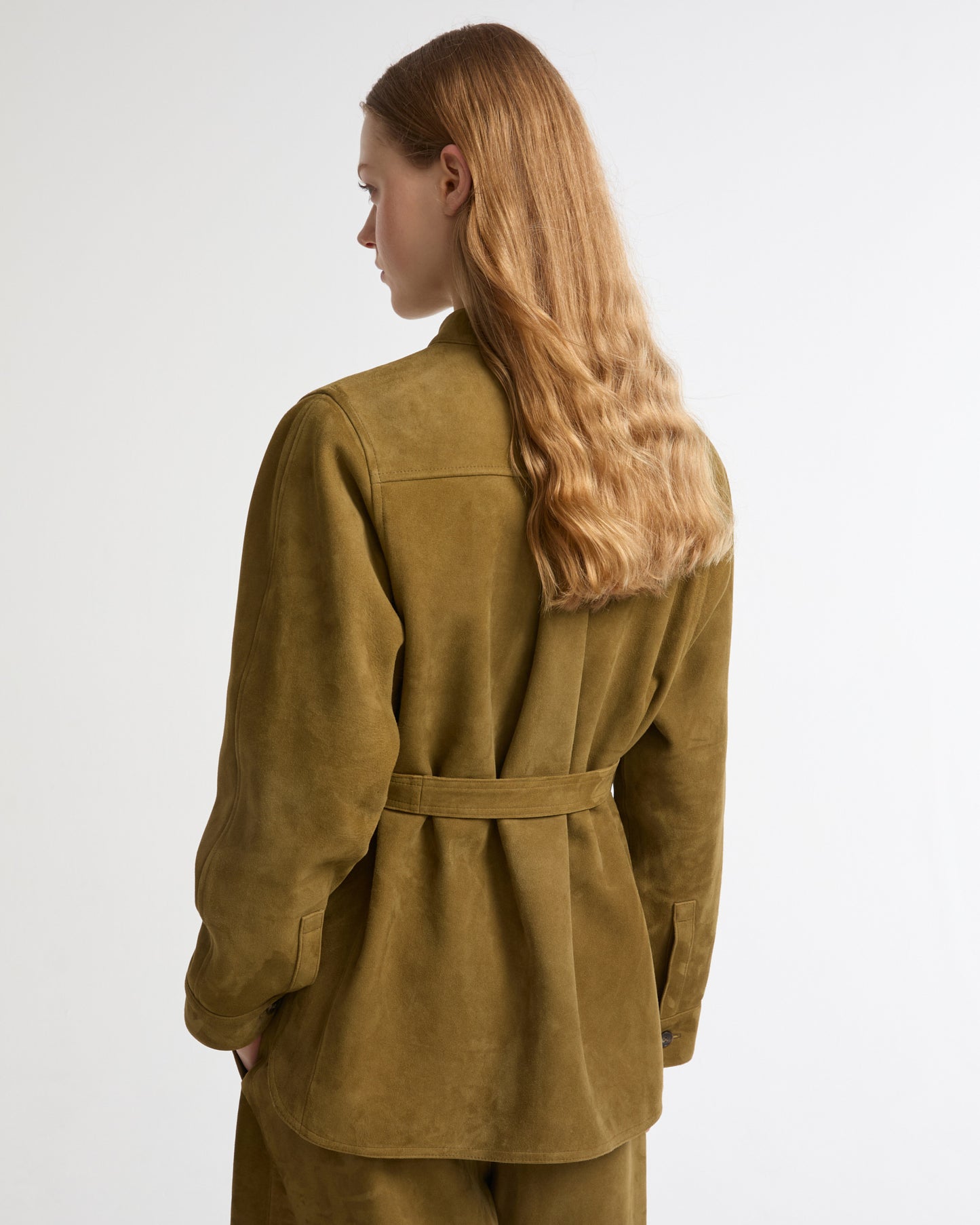 Suede calfskin safari jacket -Yves Salomon - New spring summer collection