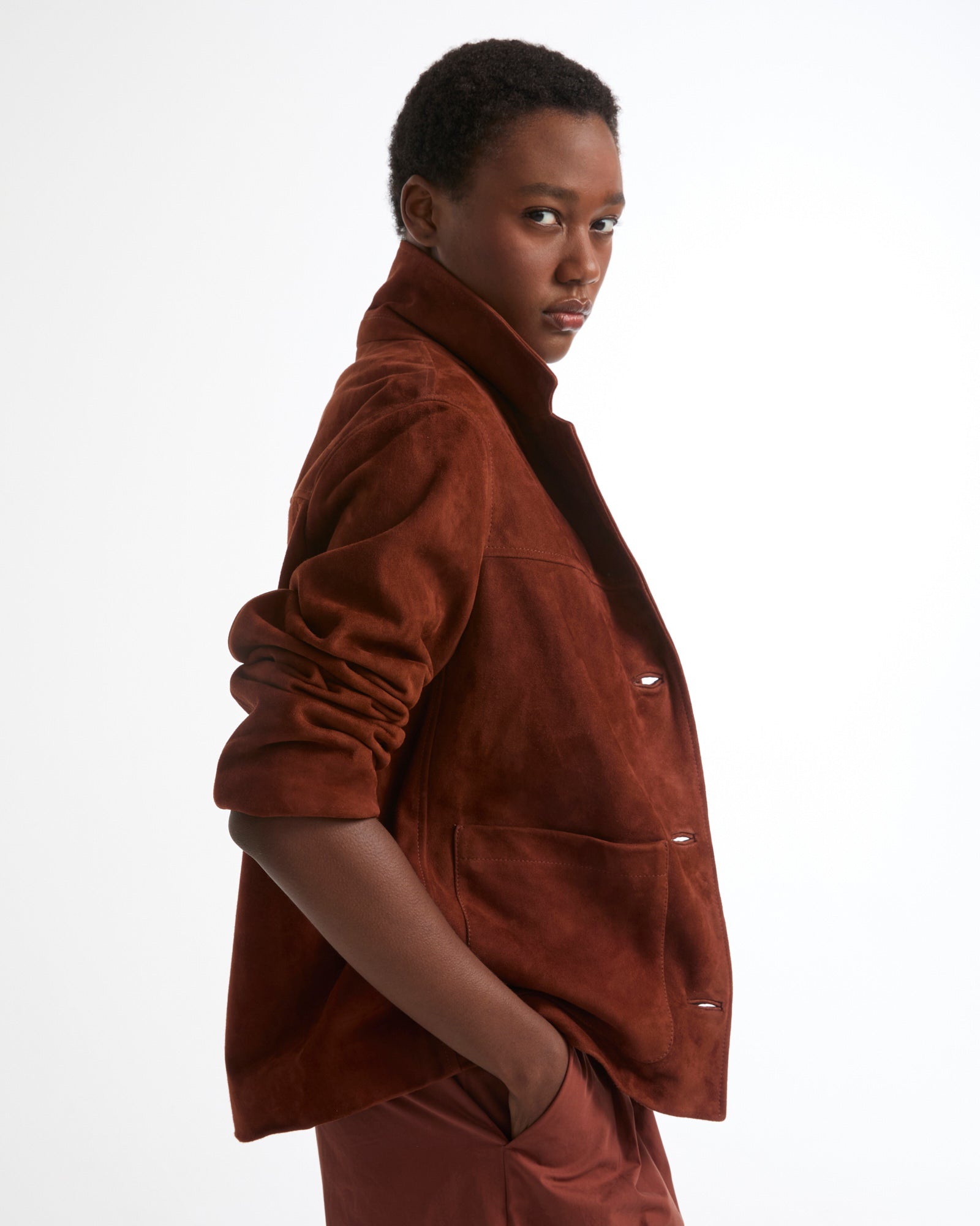 Summer sale - Double-sided lambskin jacket -Yves Salomon - New spring summer collection