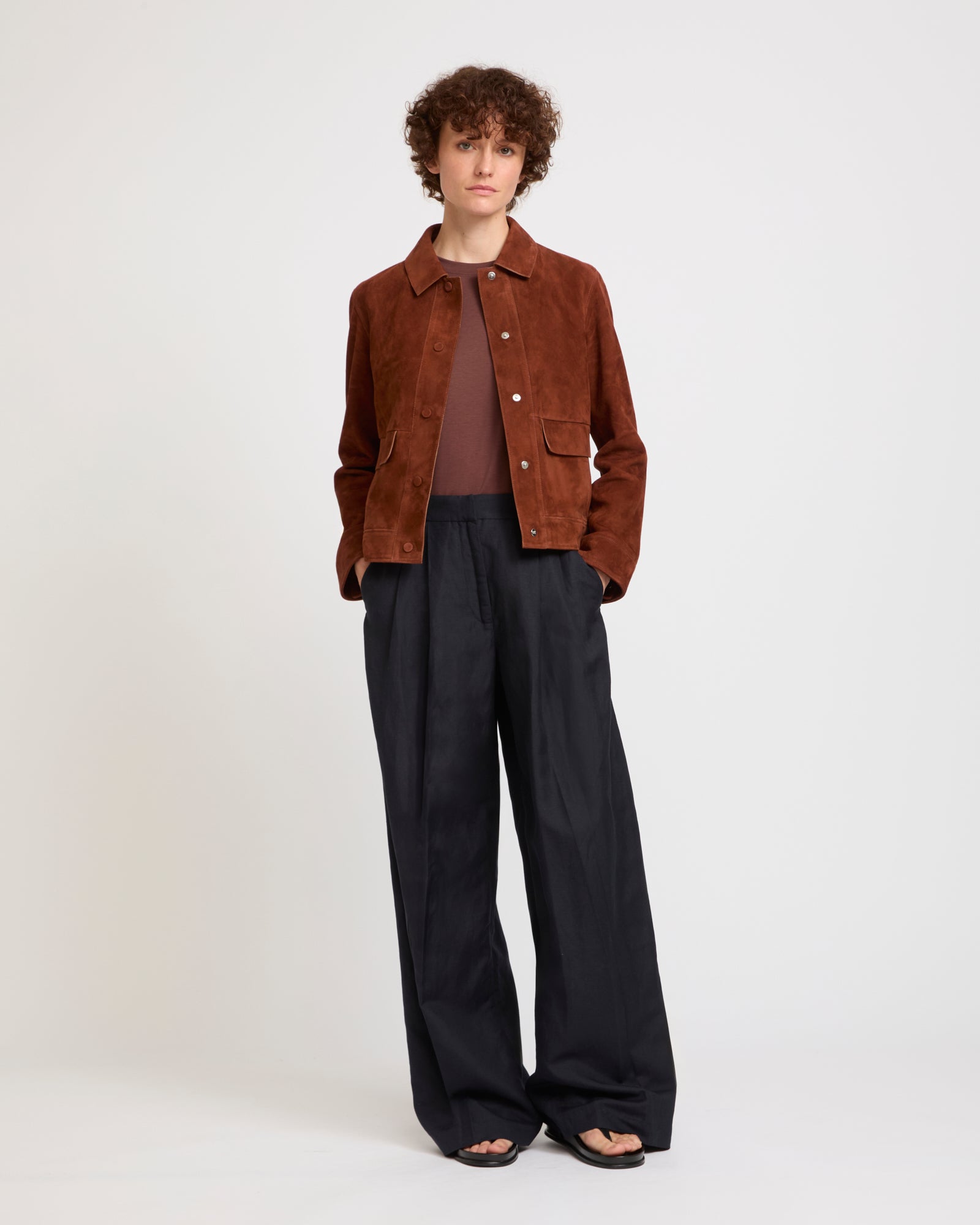 Double-sided lambskin jacket -Yves Salomon - New spring summer collection